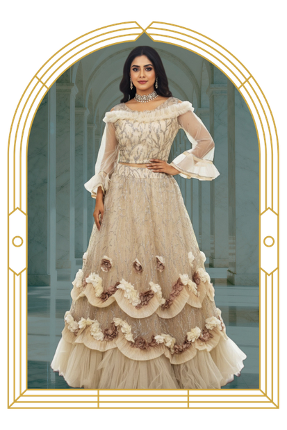 ⁠Indo-Western Lehengas