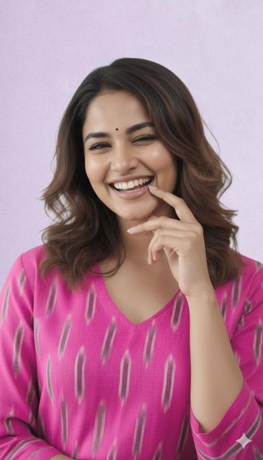 Pink Ikkat Straight Kurti
