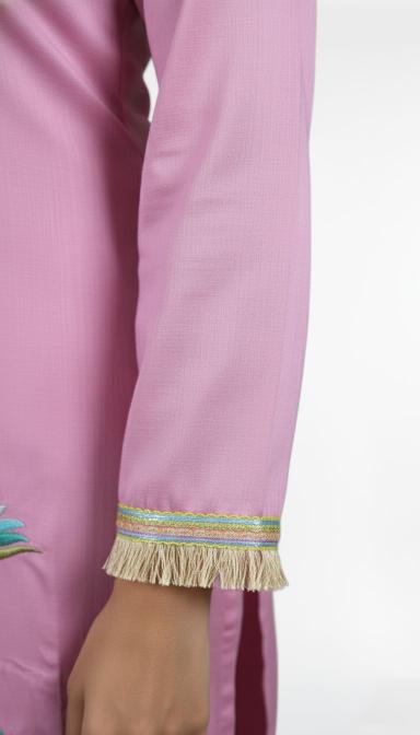 Pink Embroidered Co-ord Set