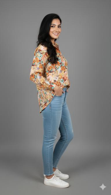 Autumn Bloom Floral Shirt