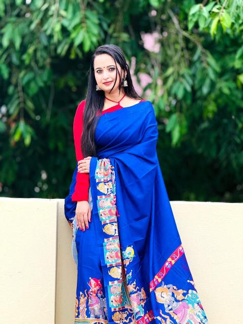 Royal Kalamkari Tassel Saree