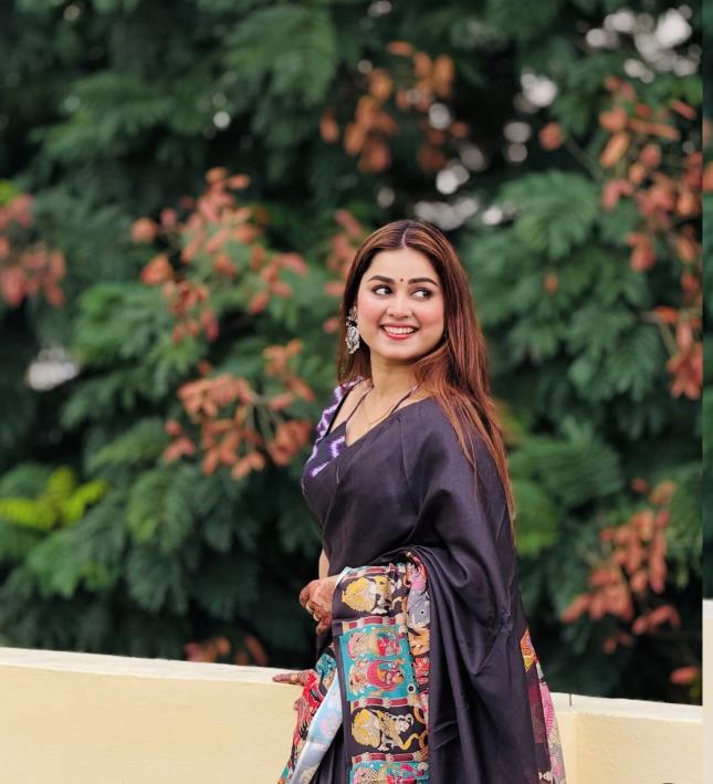 Nritya Kalamkari Tassel Saree