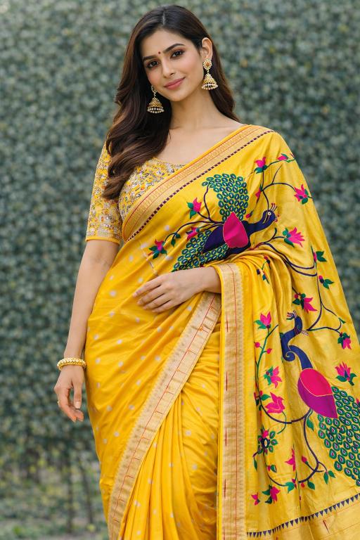 Peetambara Mayura Silk Saree