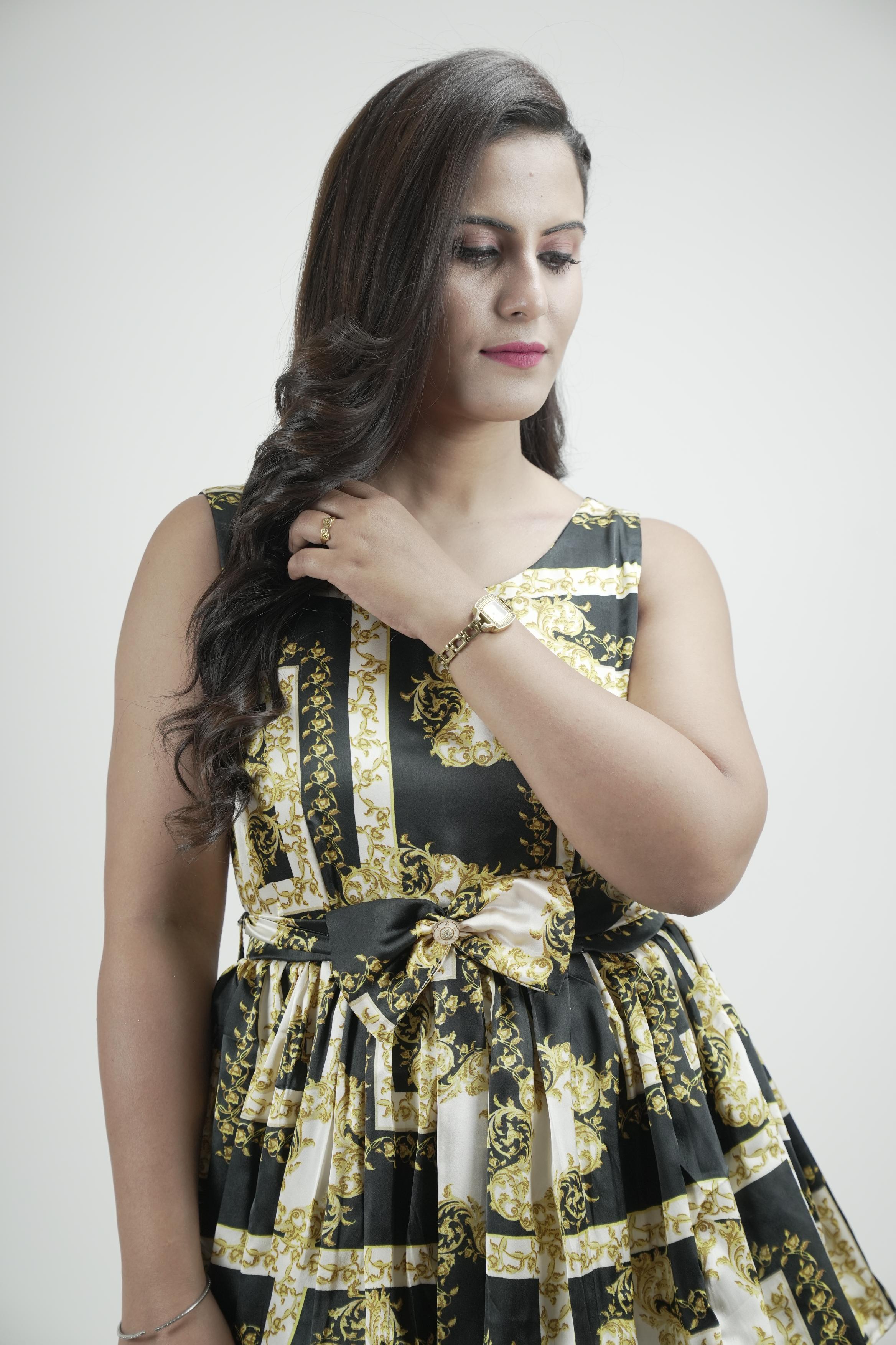 Royal Baroque Tiered Ruffle Maxi Dress