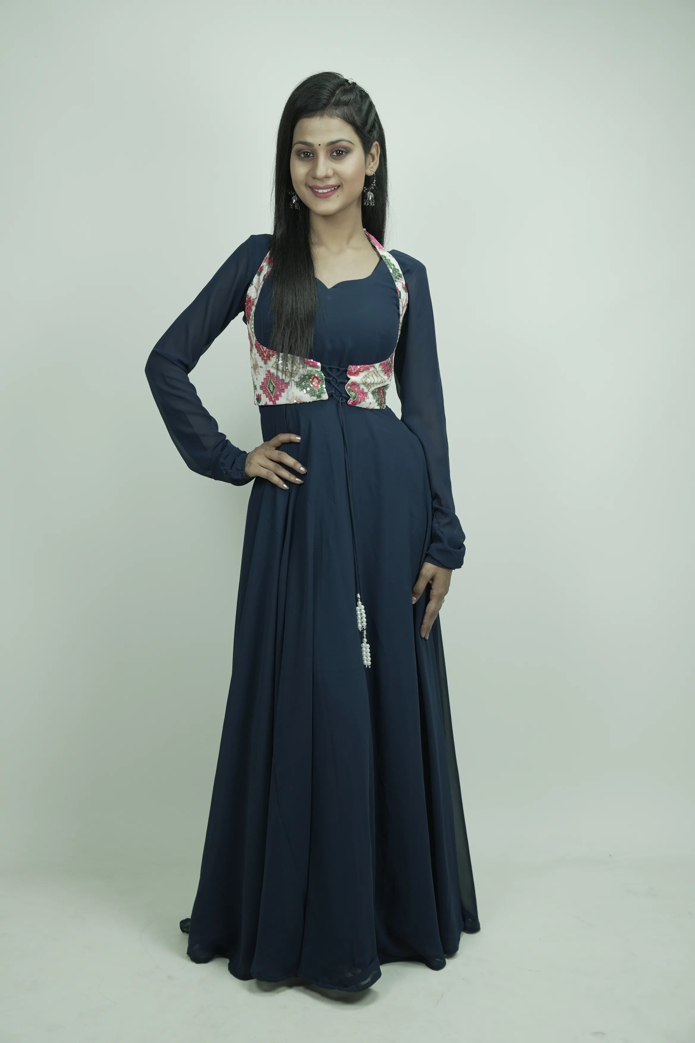 Blue Anarkali