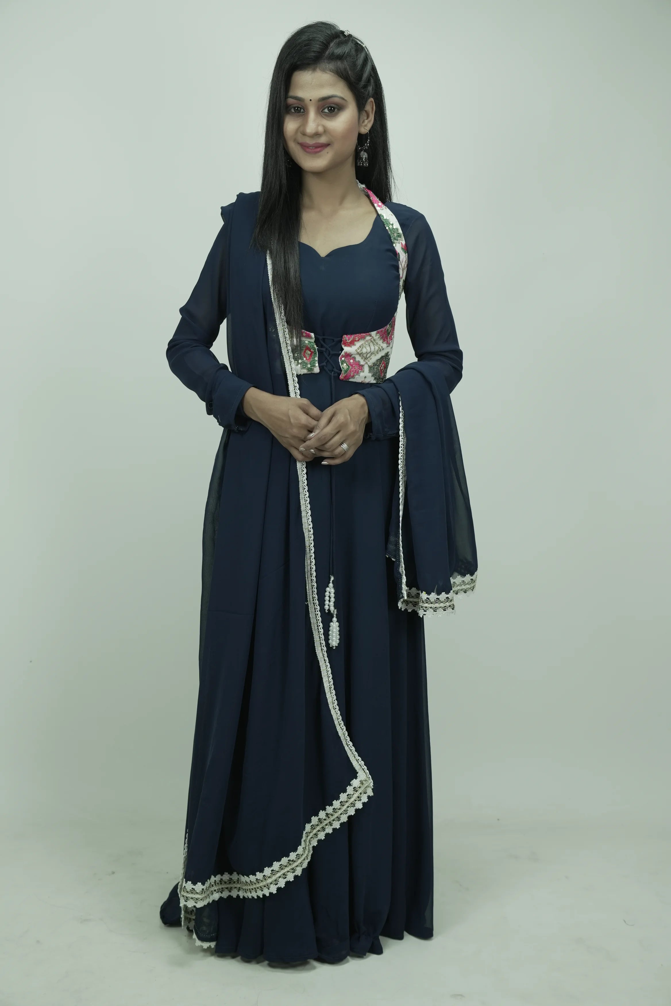Blue Anarkali