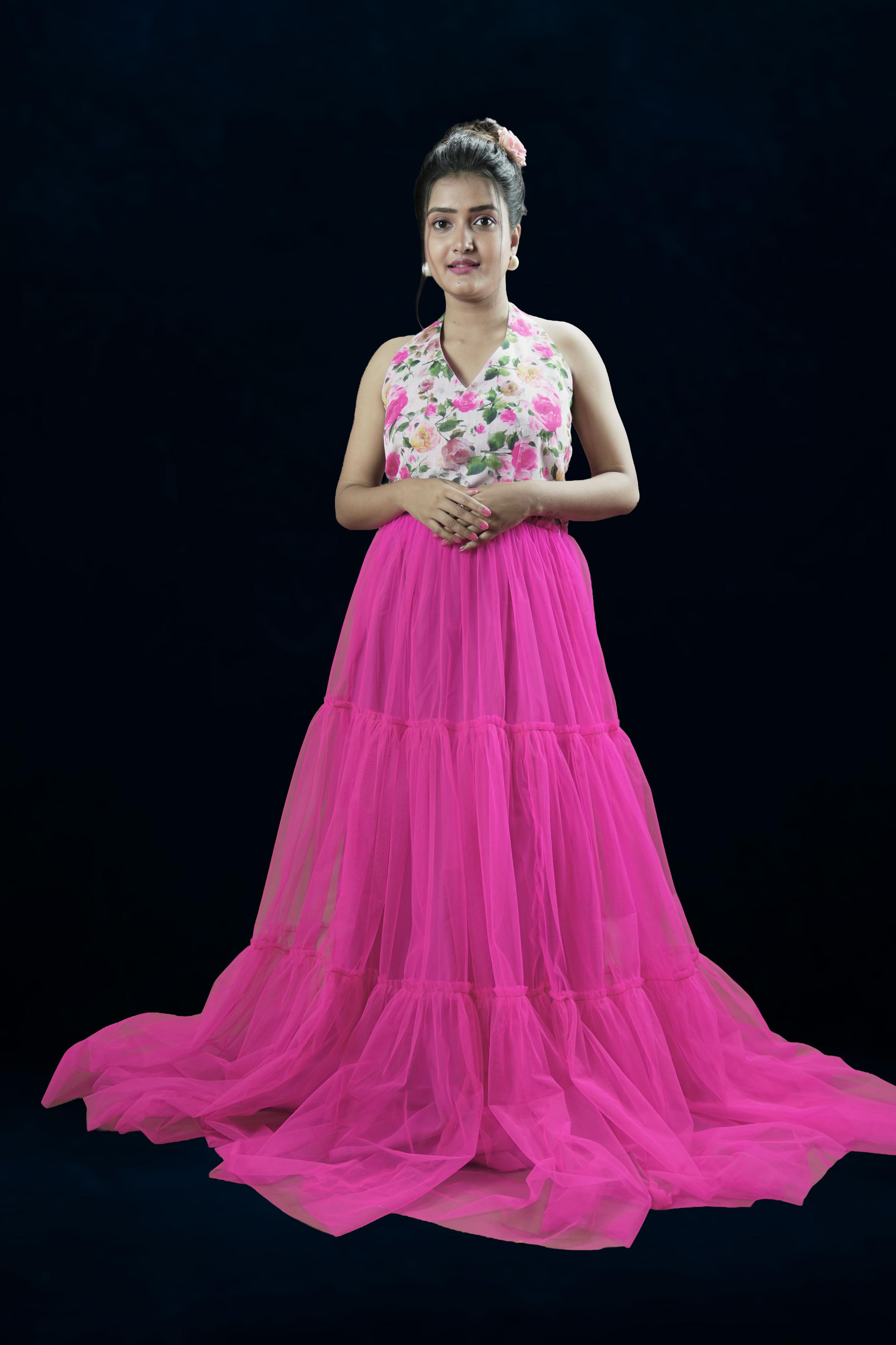 Blooming Fantasy Floral Gown