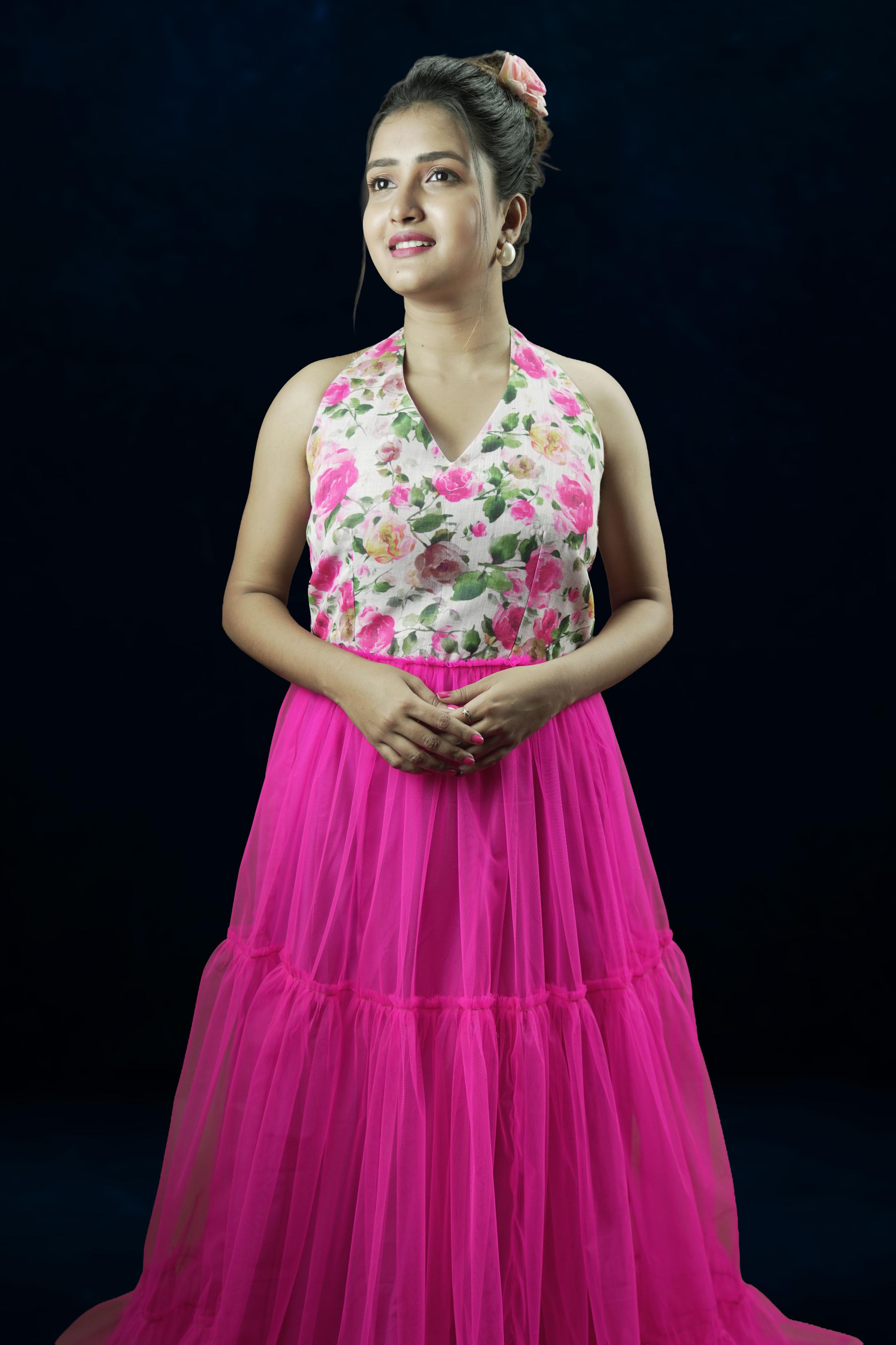 Blooming Fantasy Floral Gown
