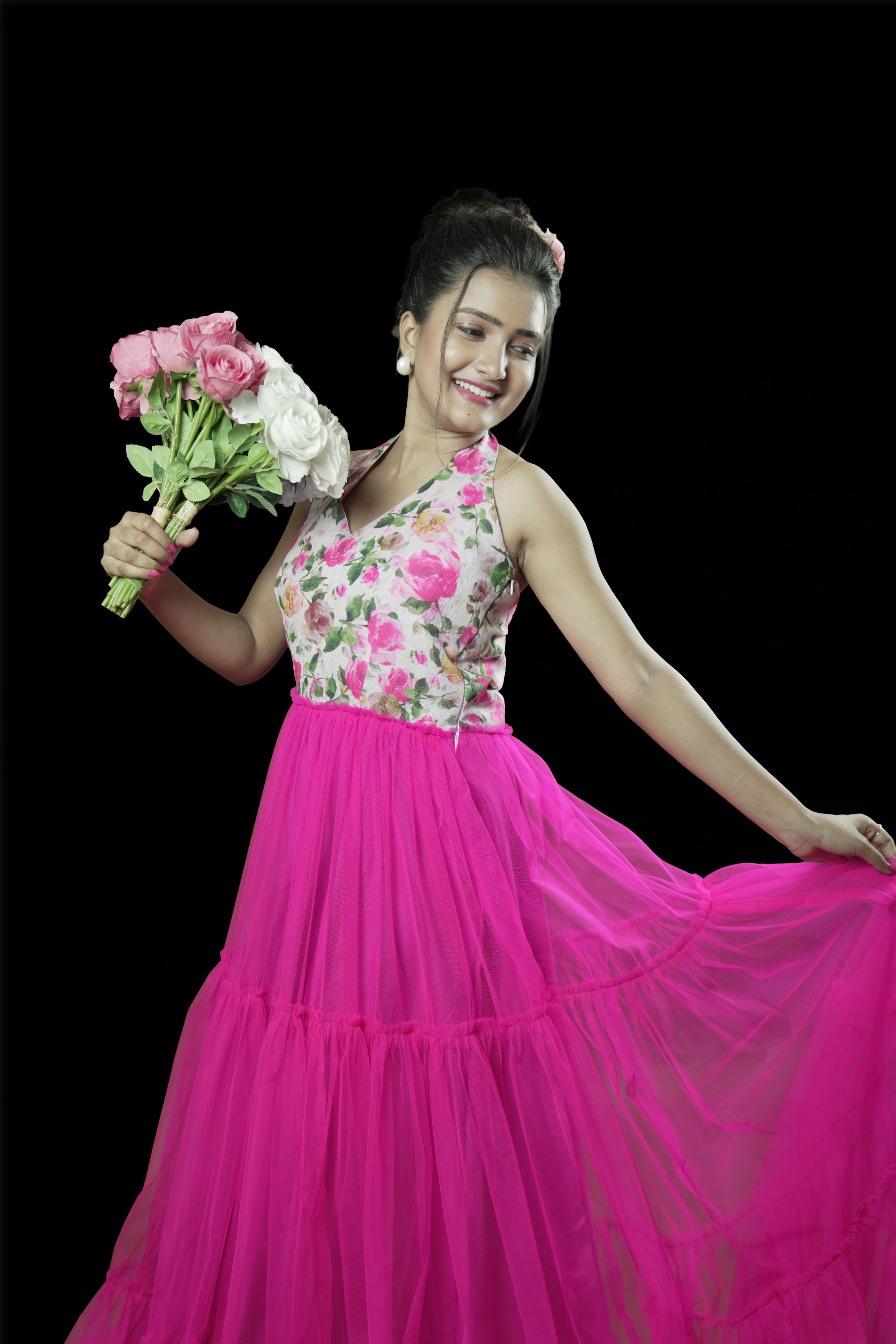Blooming Fantasy Floral Gown