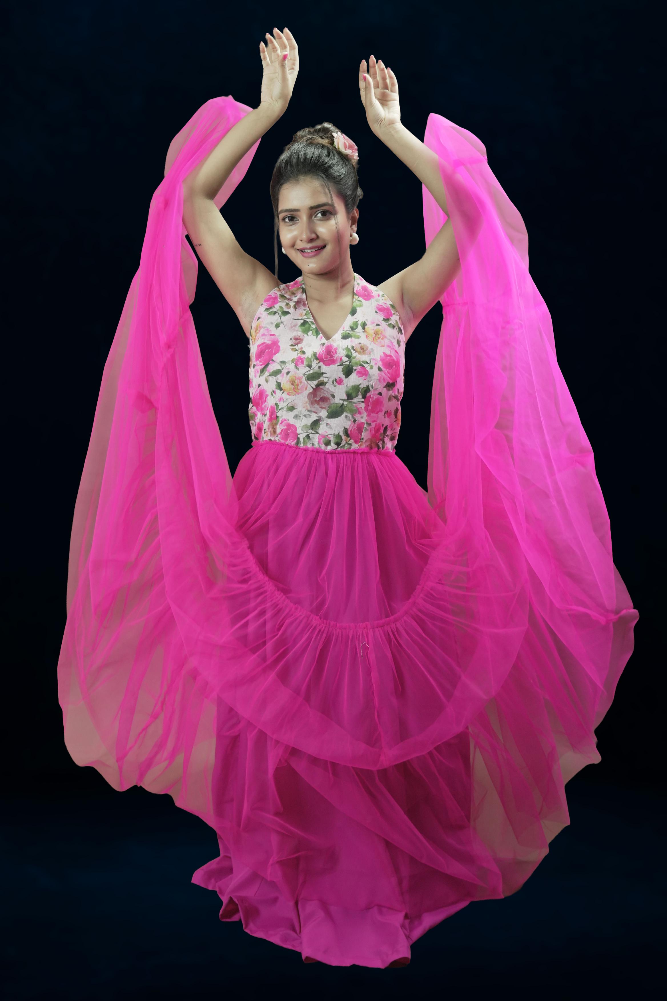 Blooming Fantasy Floral Gown