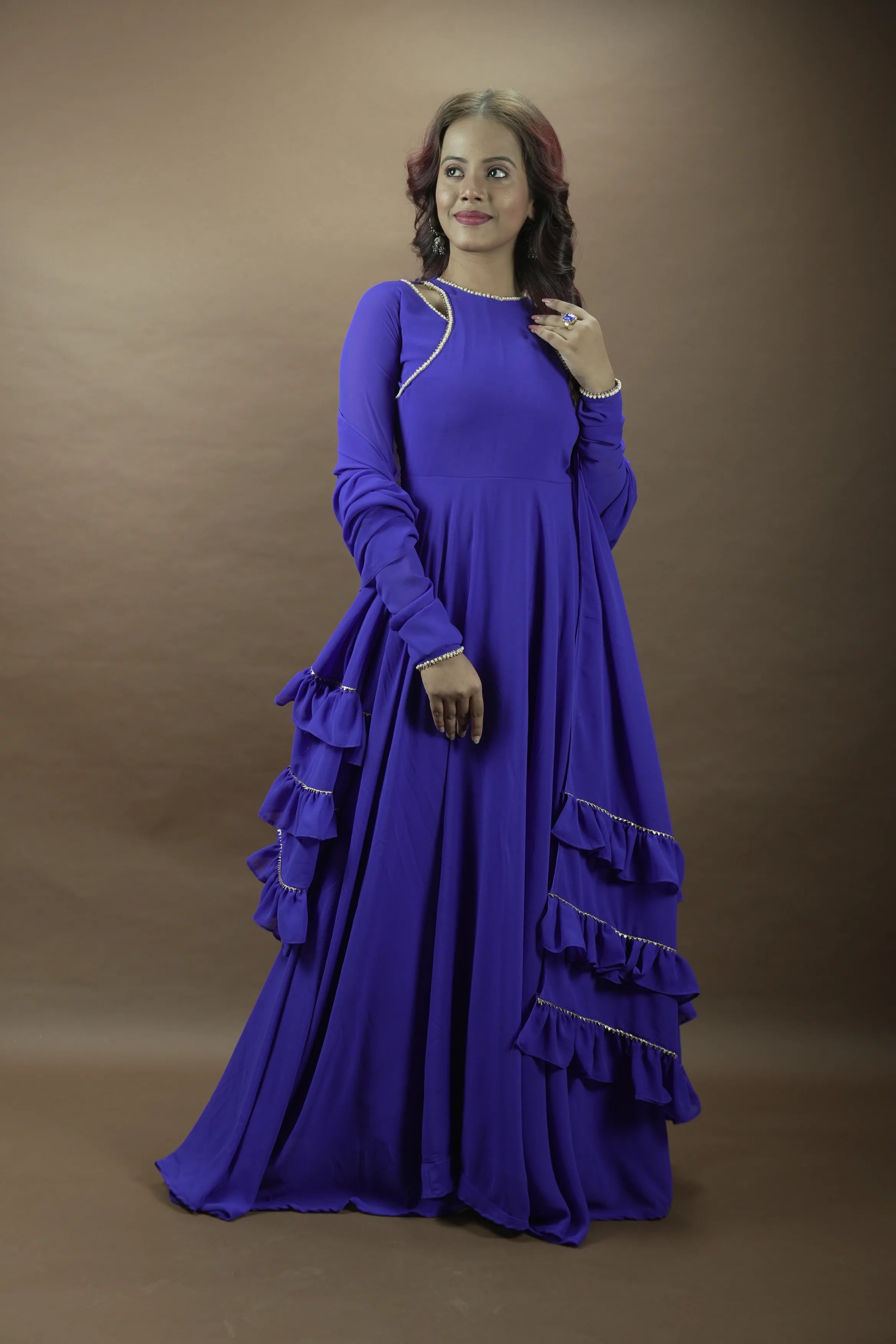 Purple Anarkali