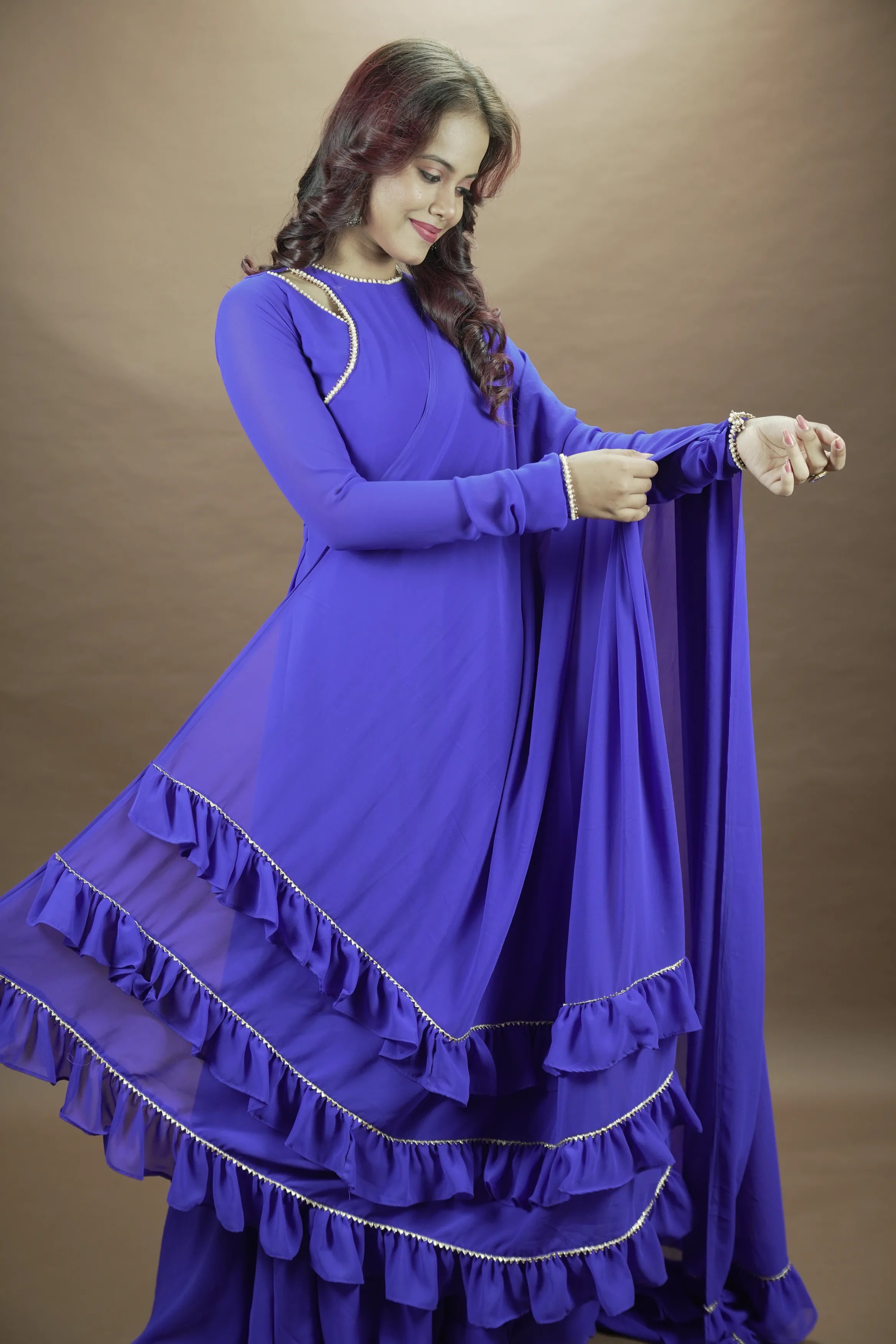Purple Anarkali