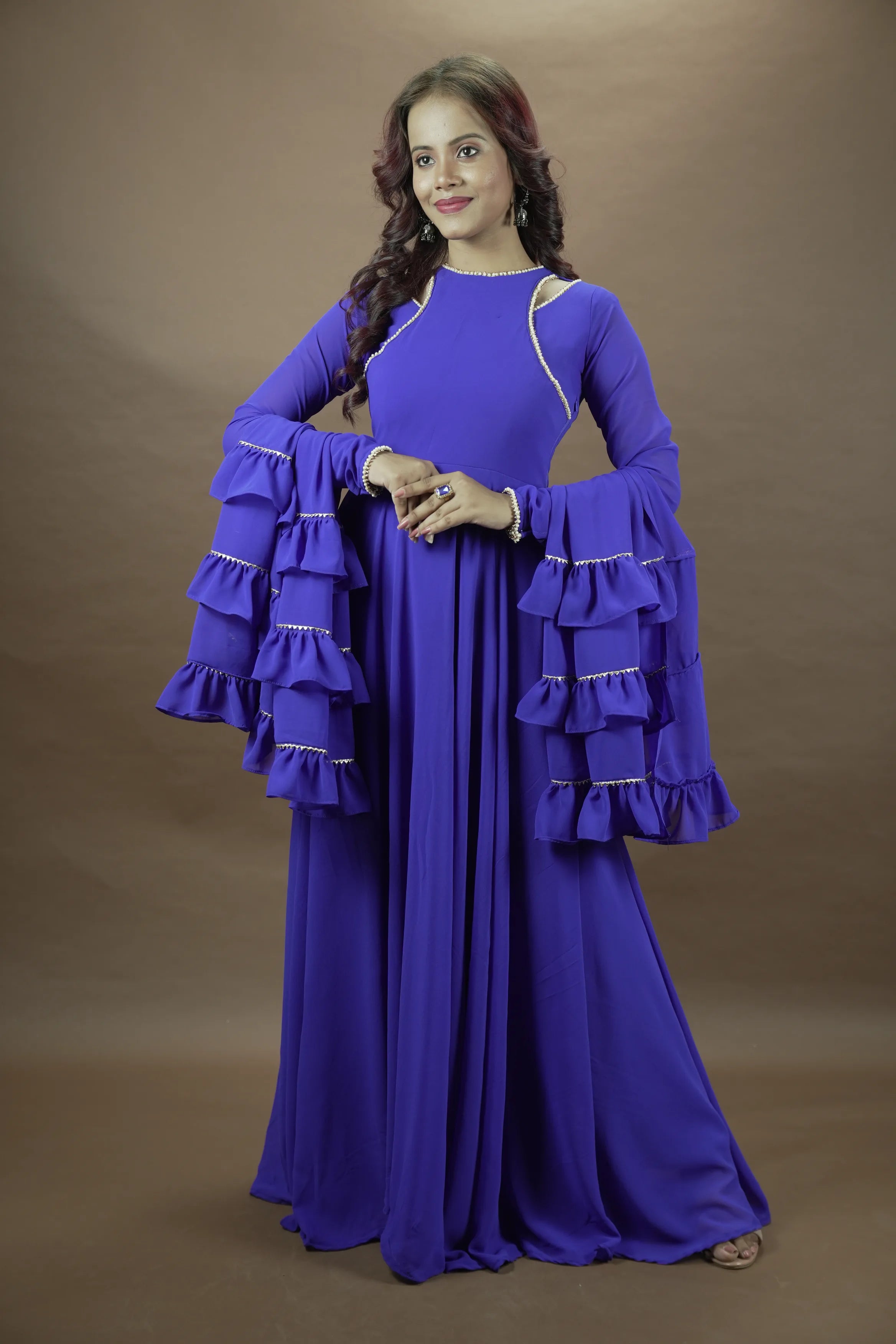 Purple Anarkali