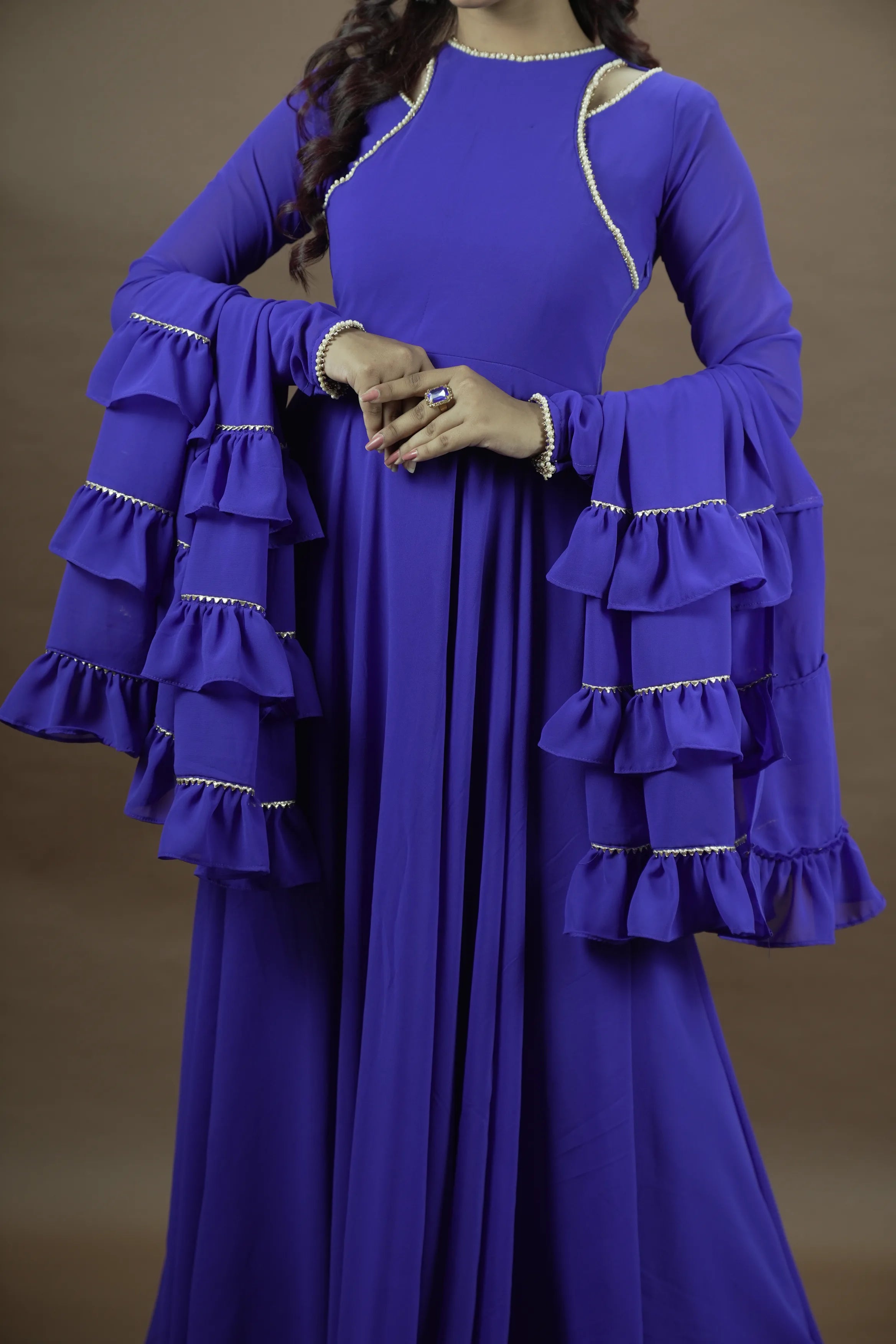 Purple Anarkali