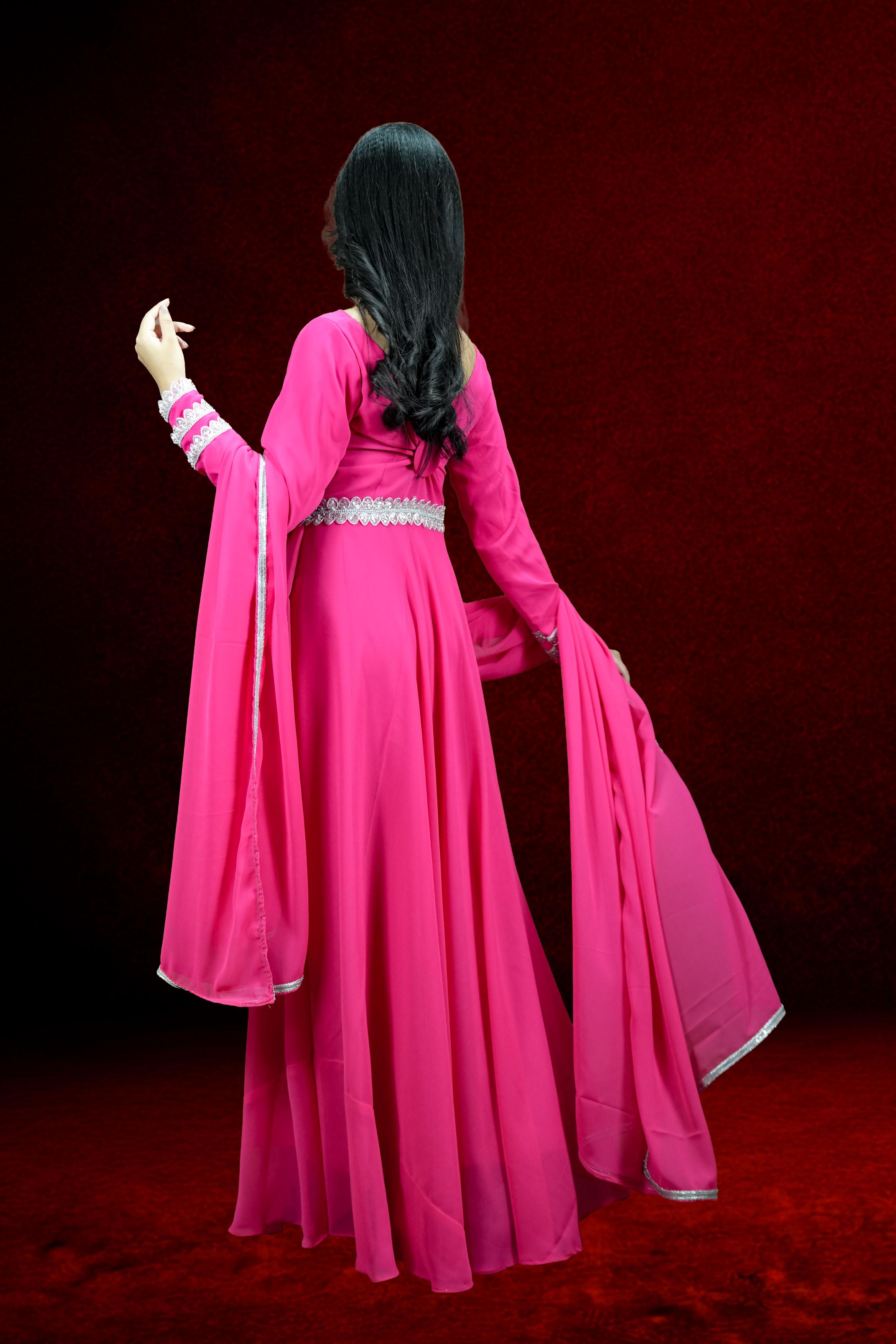 Pink Elegance Anarkali Set