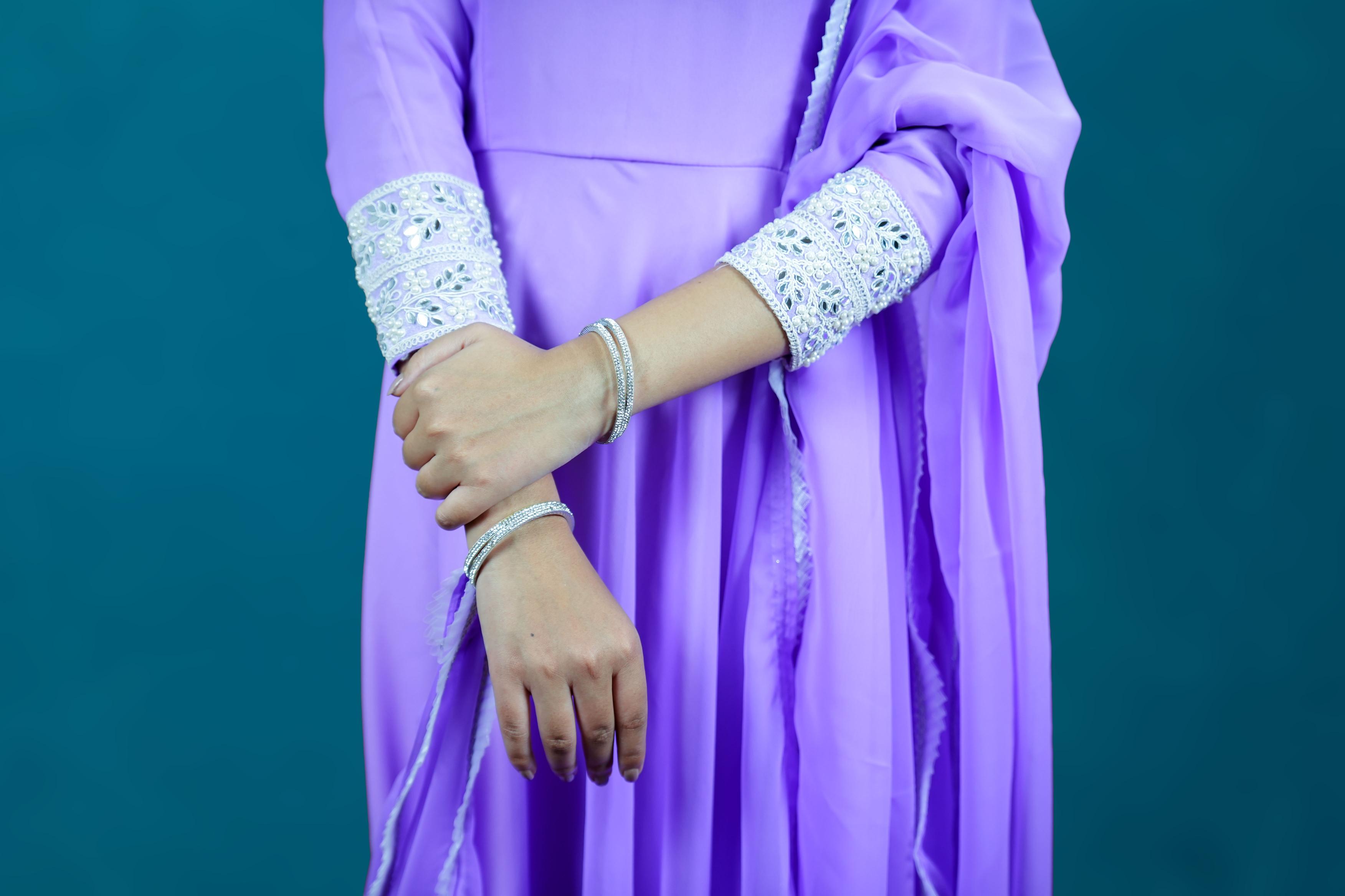 Lavender Elegance Anarkali Set