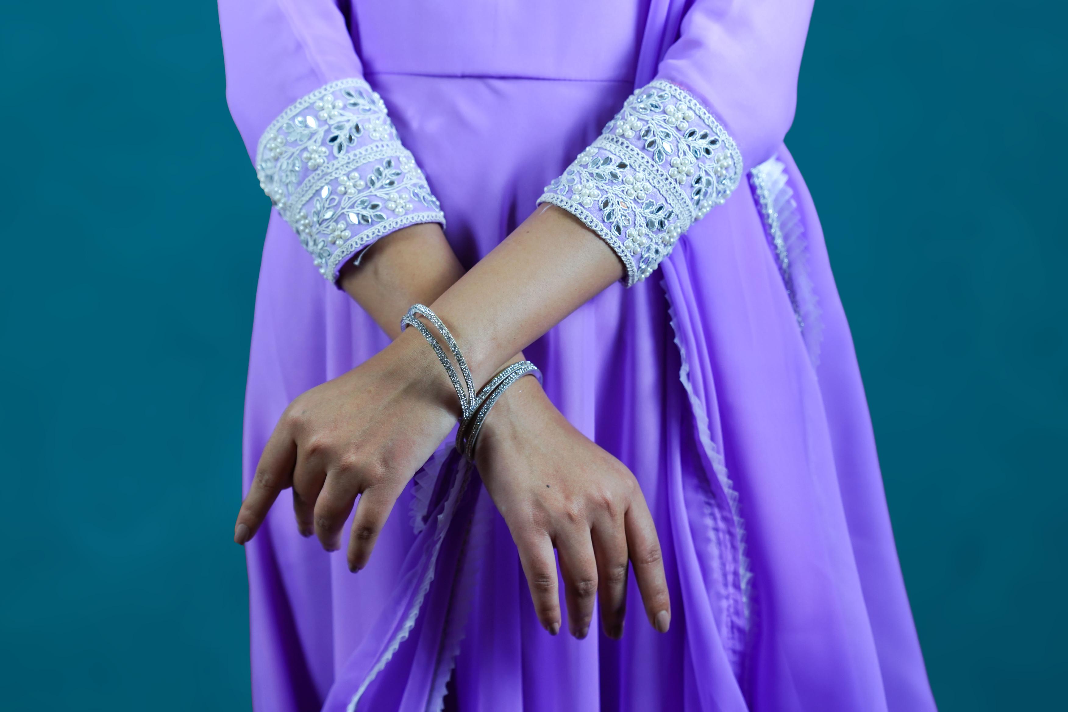 Lavender Elegance Anarkali Set