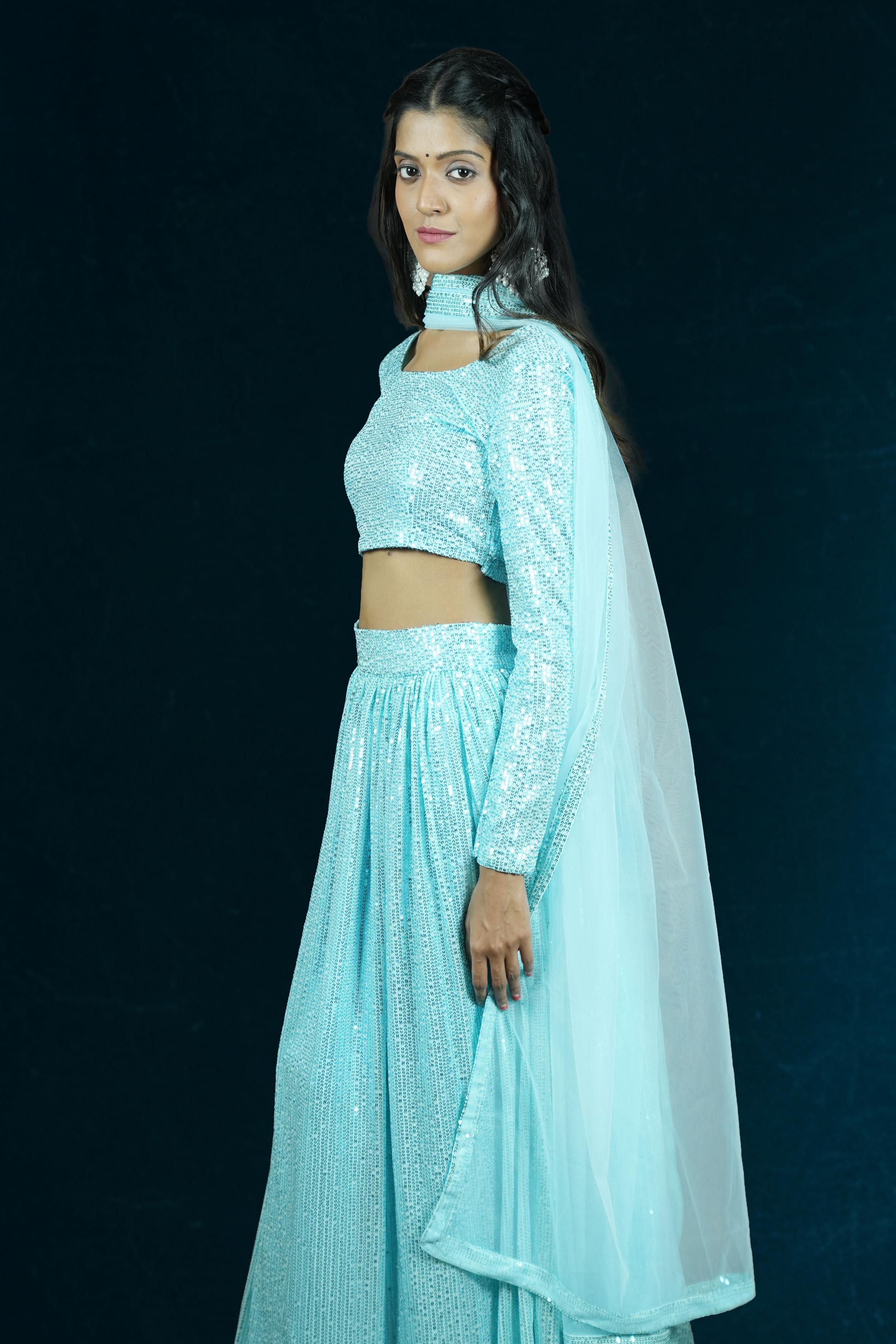 Sea Surf Sequins Lahenga set