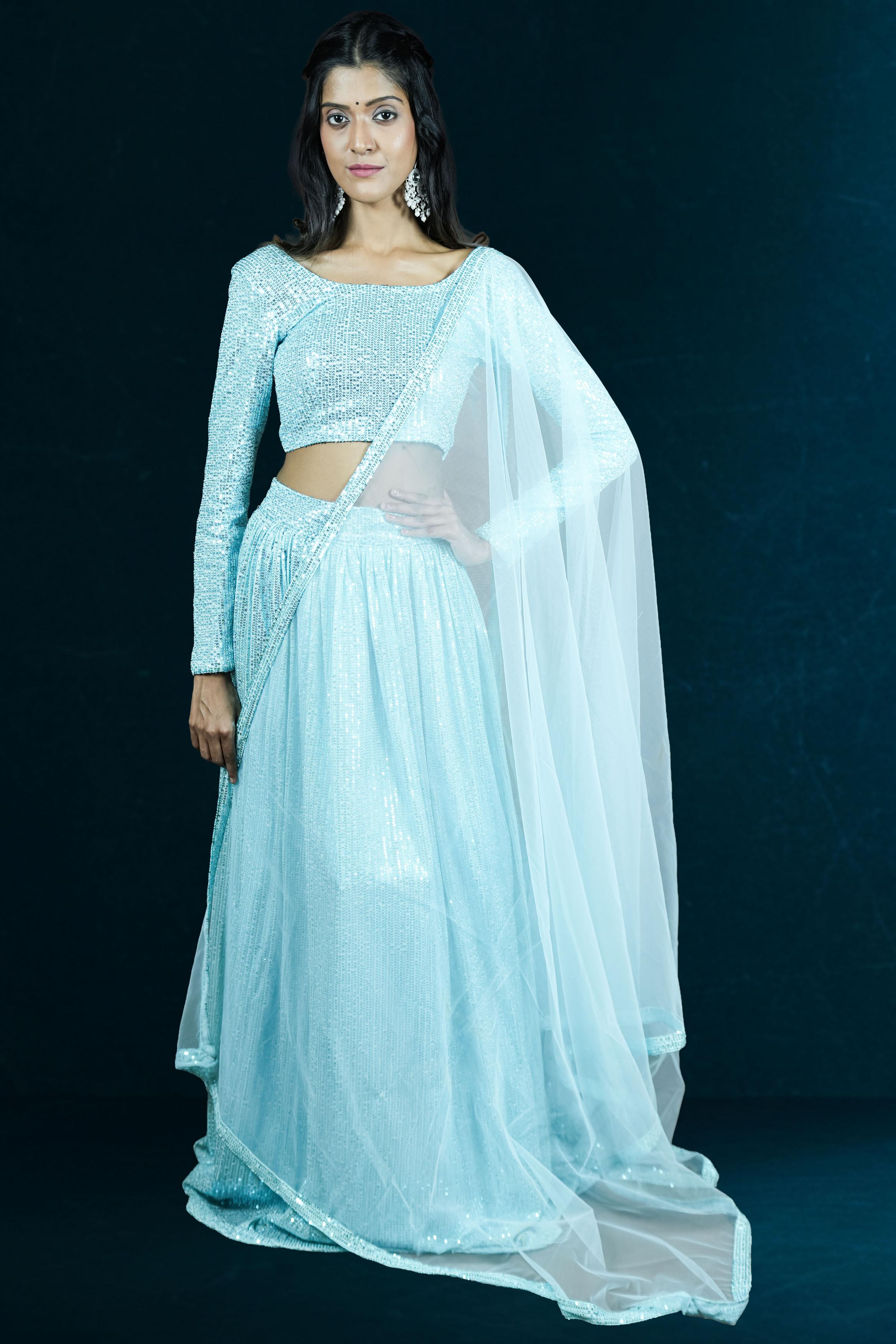 Sea Surf Sequins Lahenga set