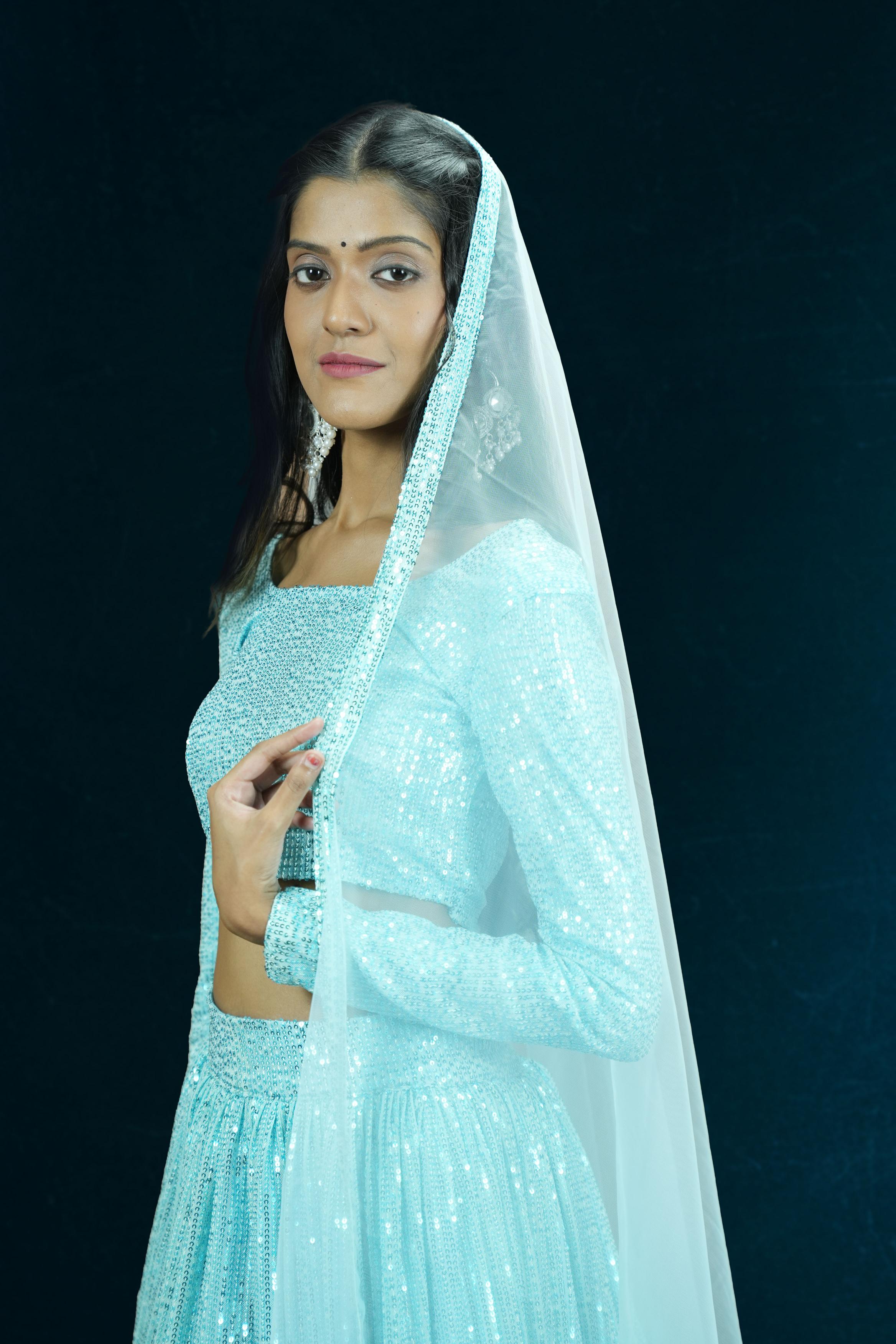 Sea Surf Sequins Lahenga set