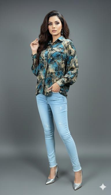 Mystic Forest Printed Cotton Shirt