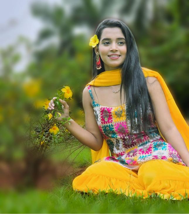 Sunshine Sharara Set with Multicolour Mirror Work Kurti