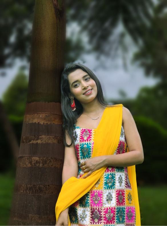Sunshine Sharara Set with Multicolour Mirror Work Kurti