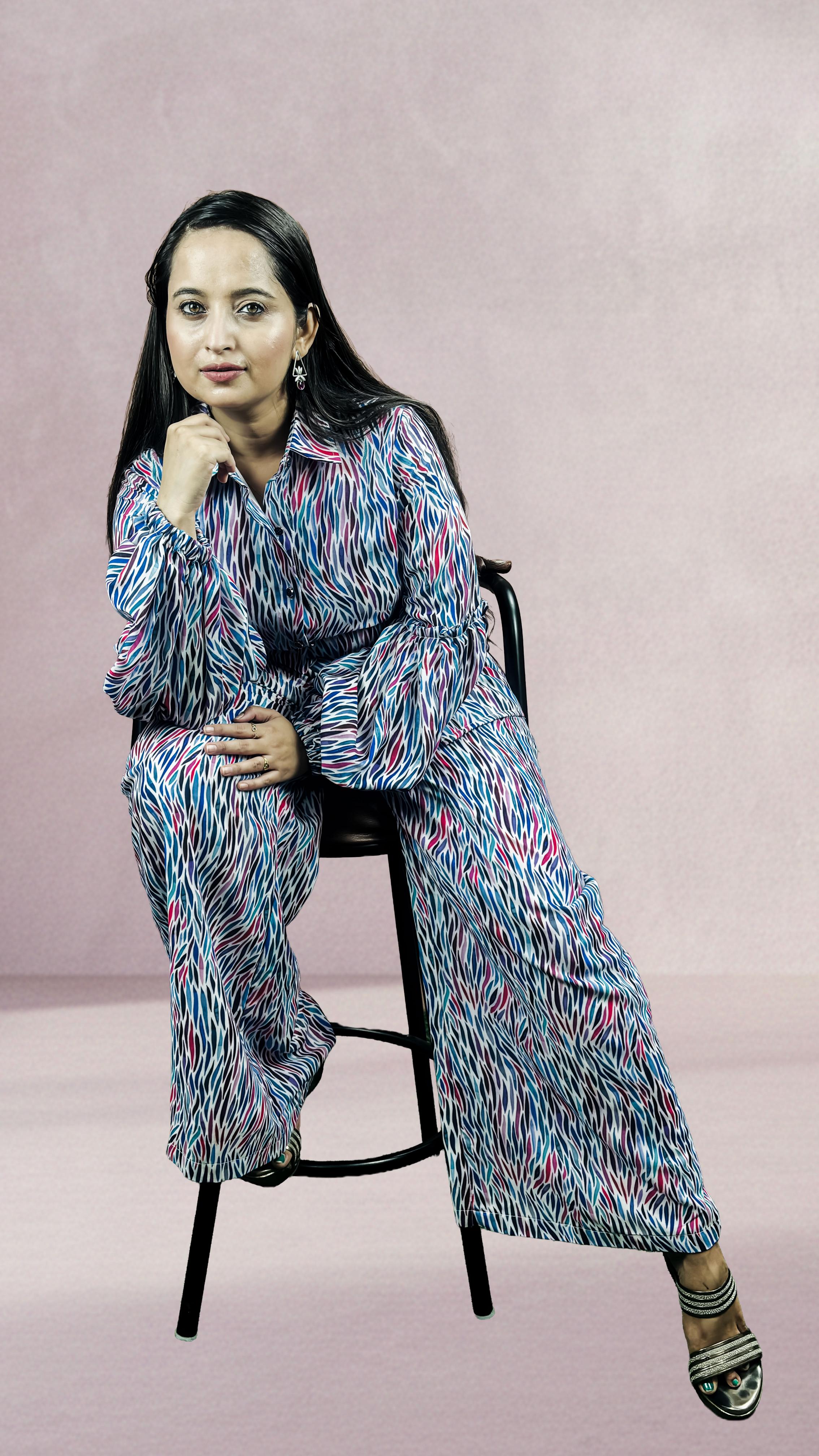 Multi colour Abstract Print Co-ord set