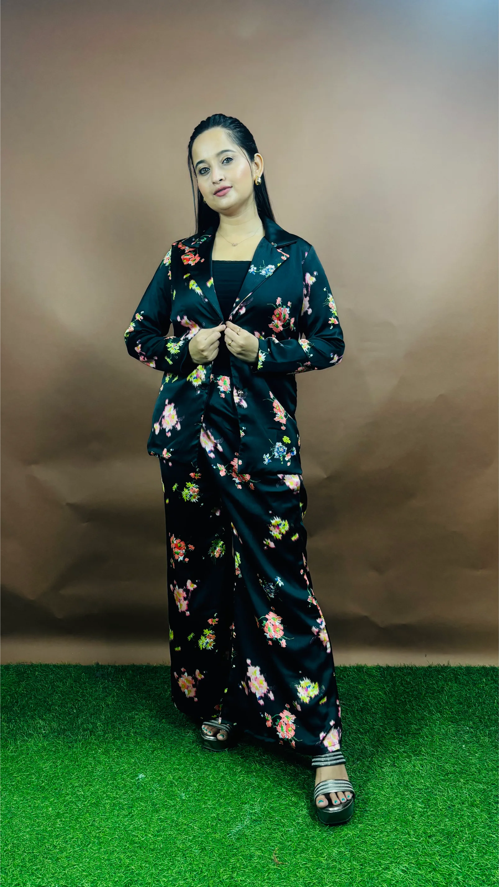 Blue Floral Co ord set