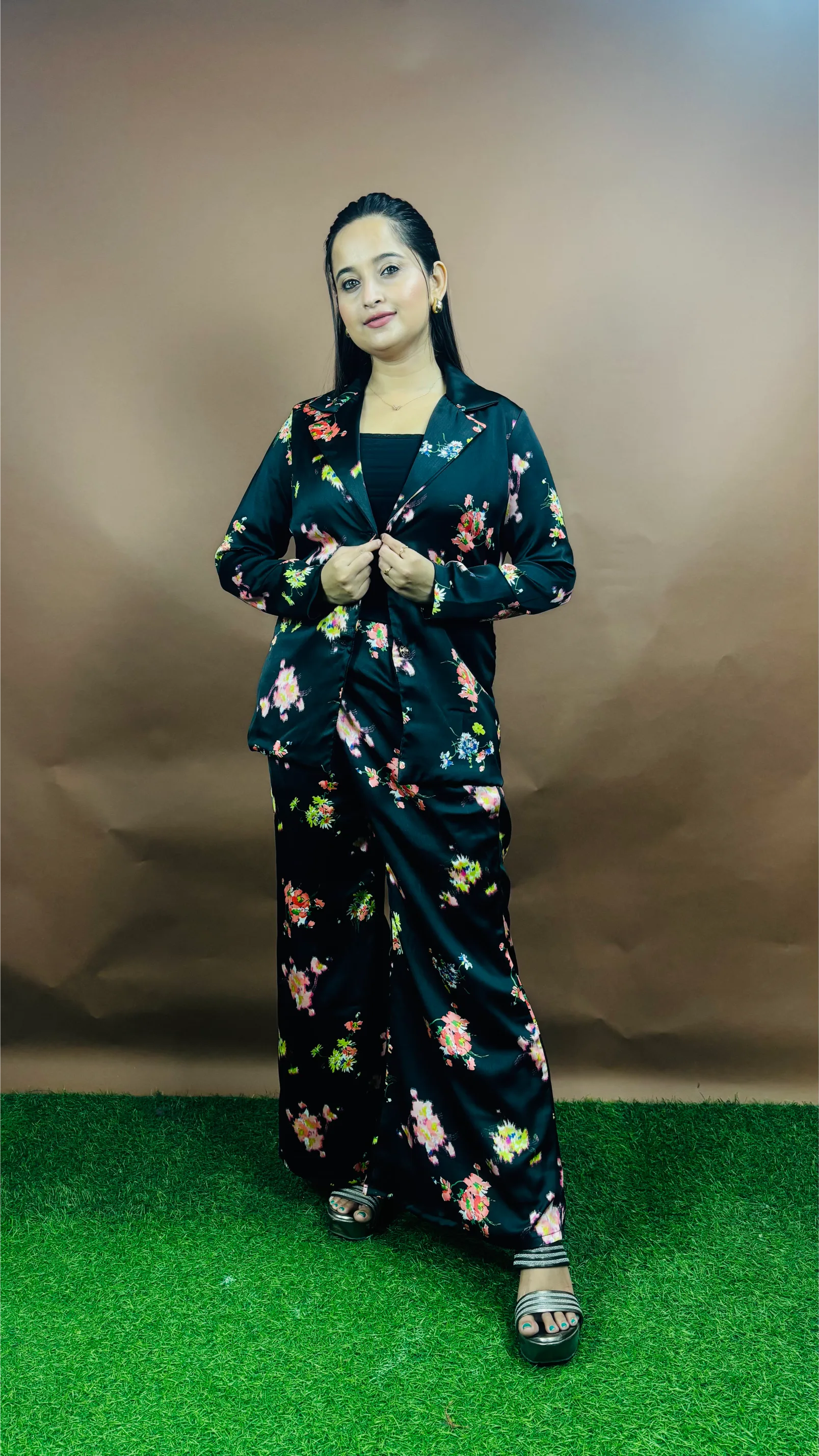 Blue Floral Co ord set