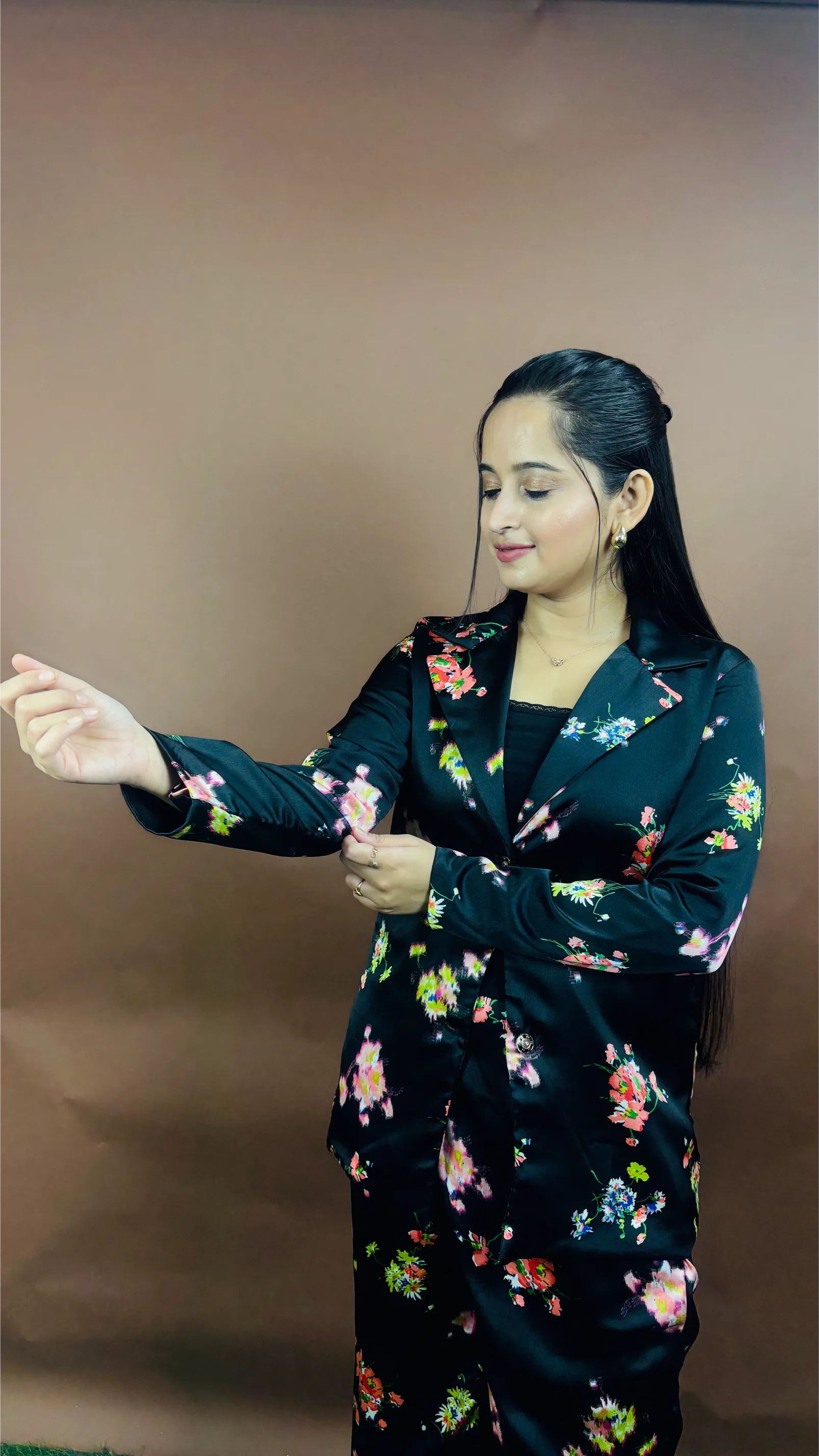 Blue Floral Co ord set