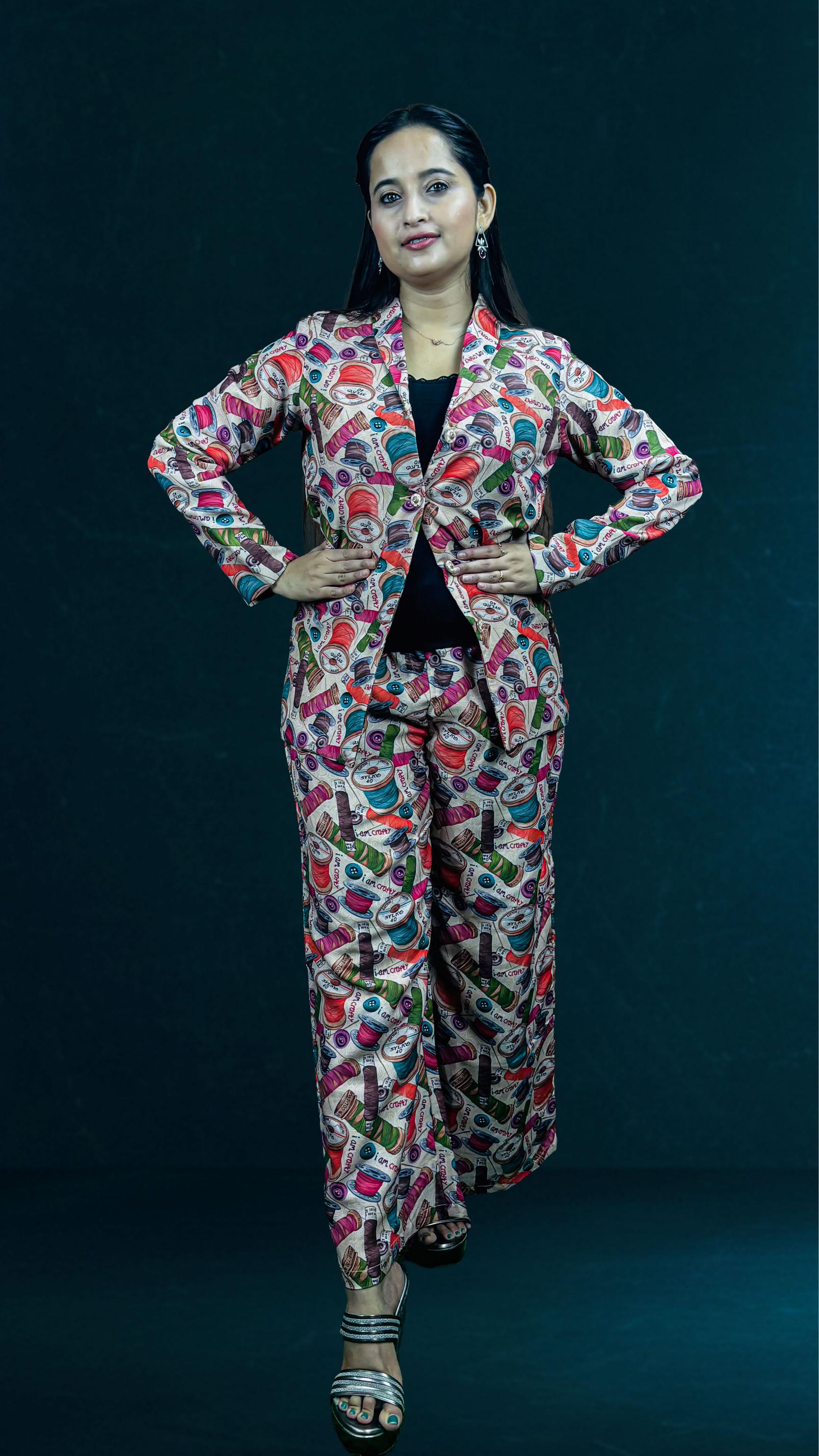 Designer thread work Co-Ord set