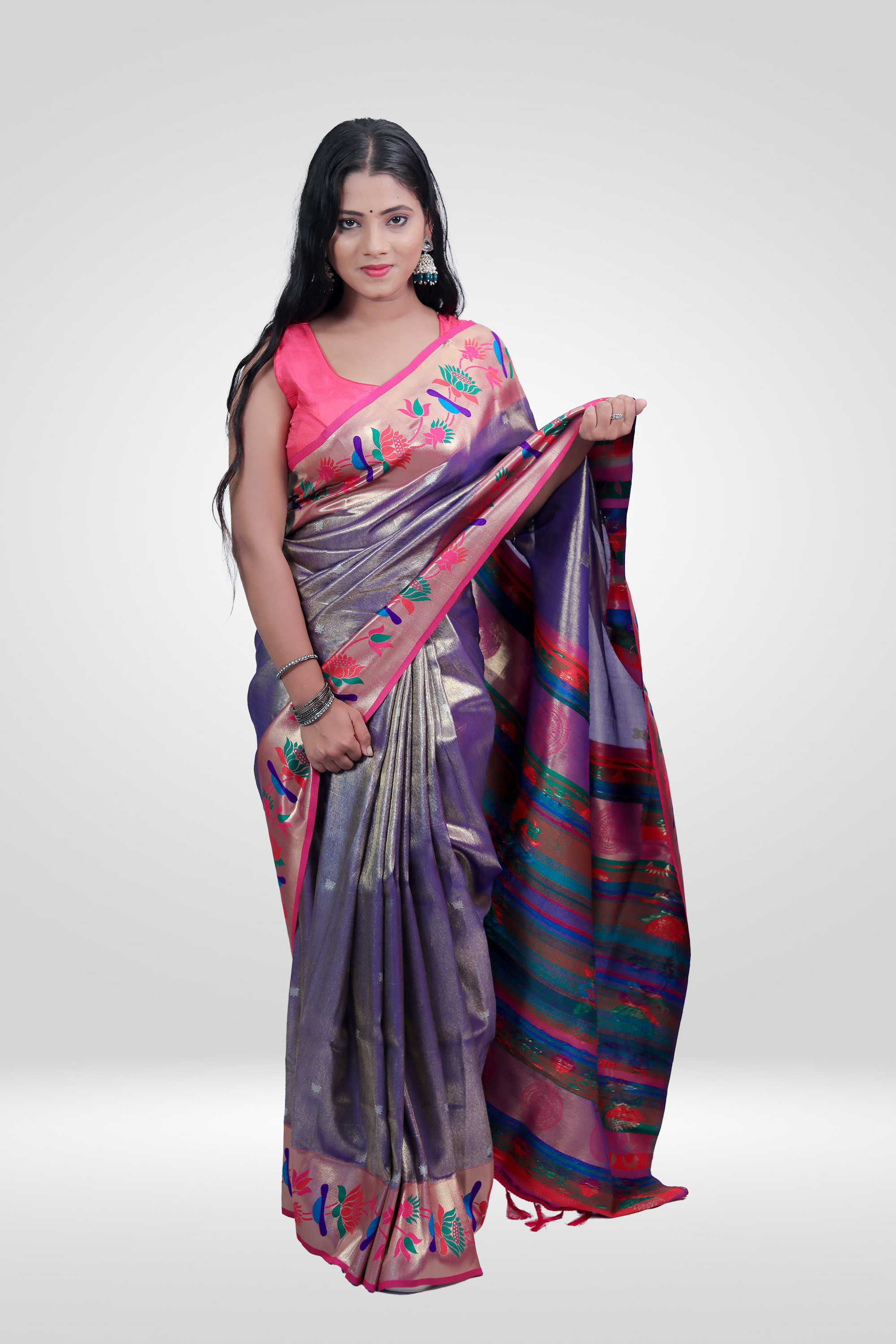 Lavender Paithani Grace Saree