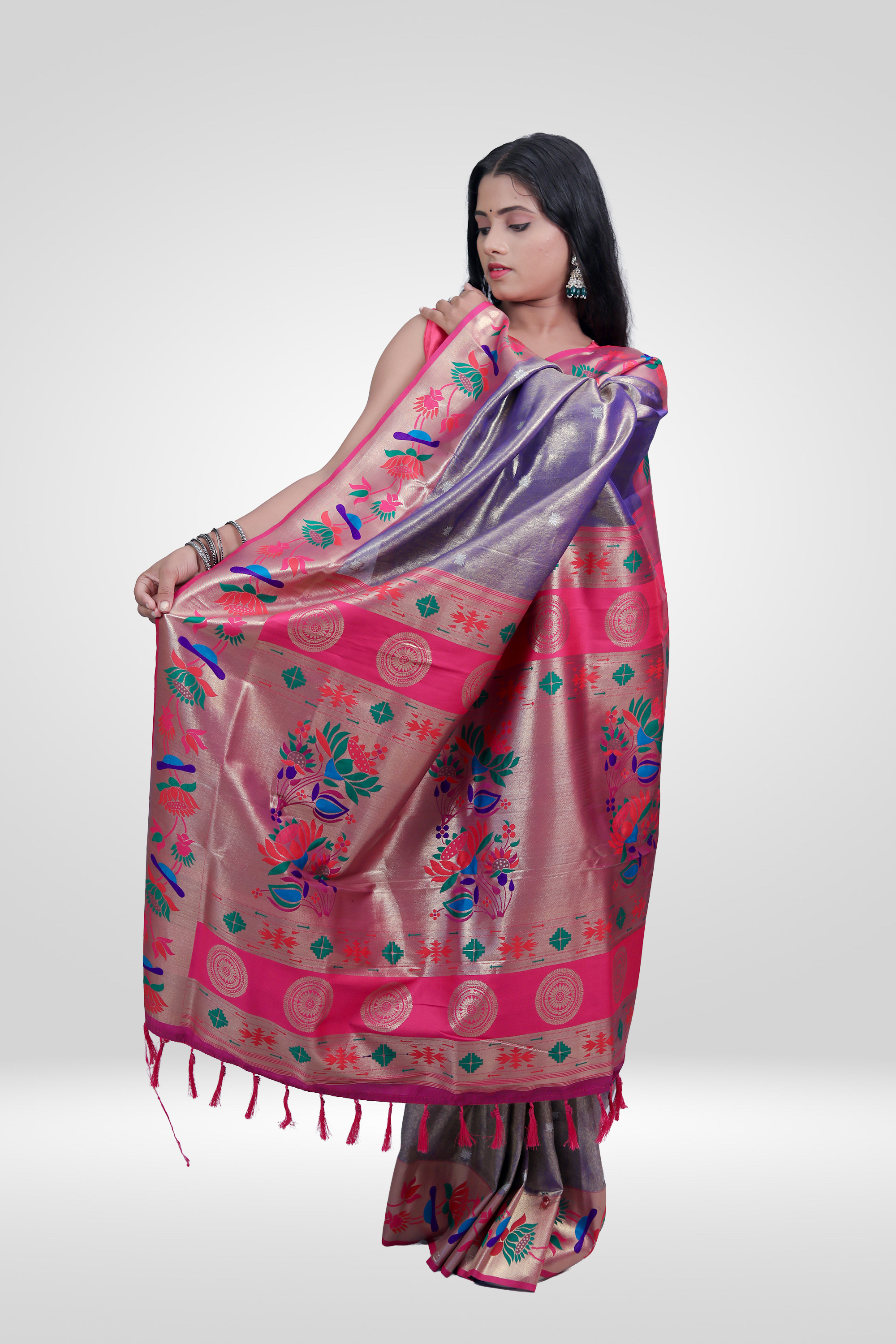 Lavender Paithani Grace Saree