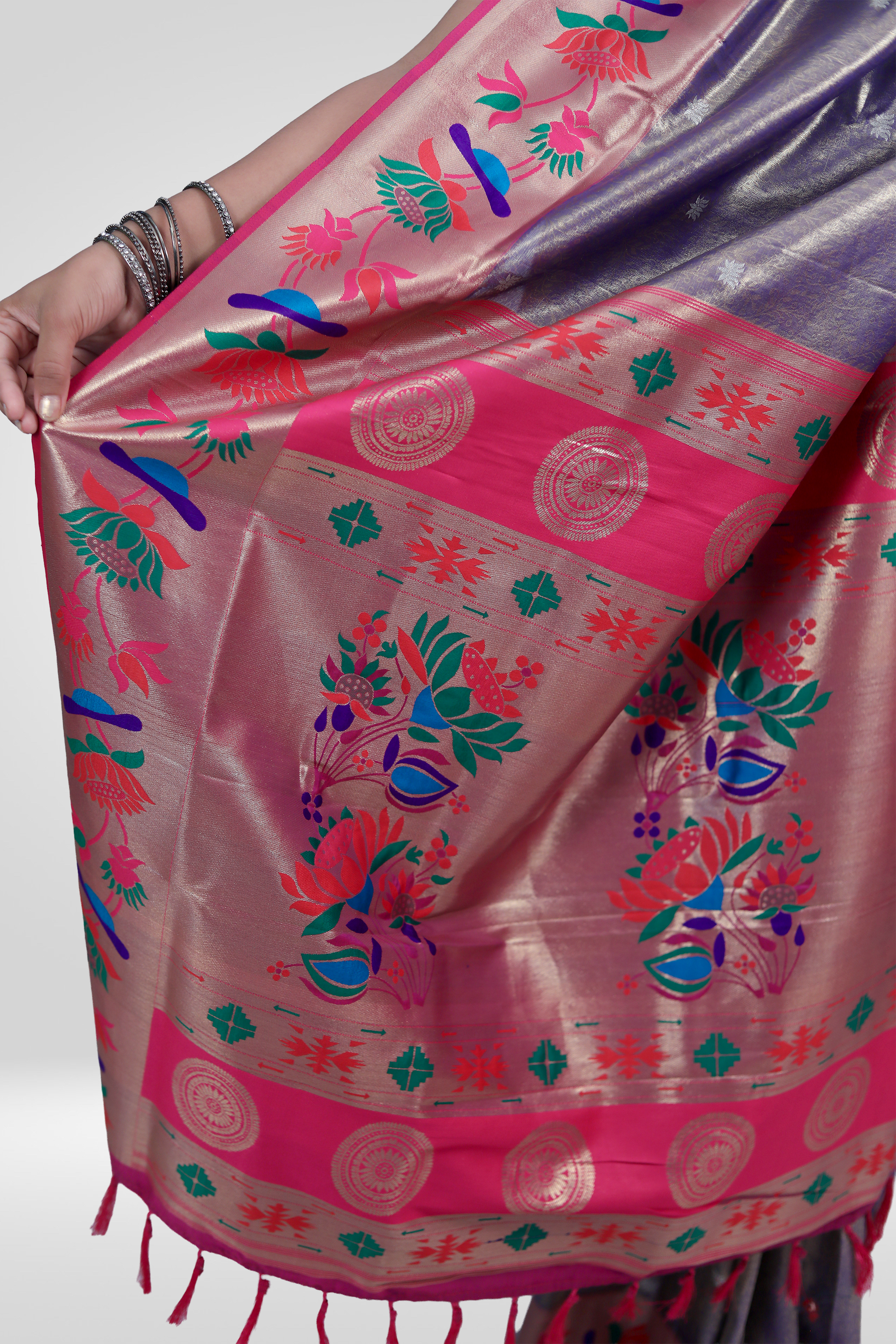 Lavender Paithani Grace Saree