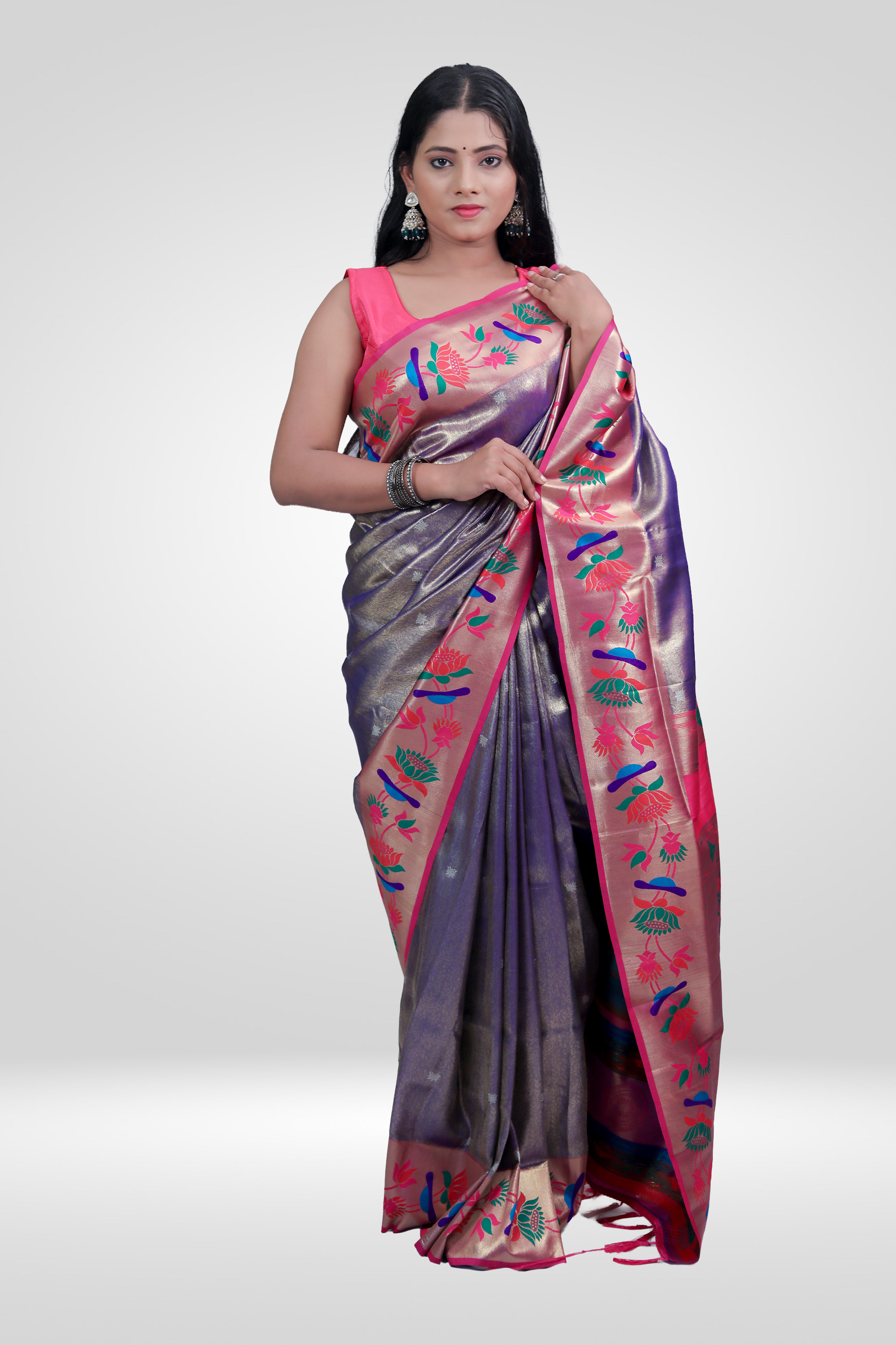 Lavender Paithani Grace Saree