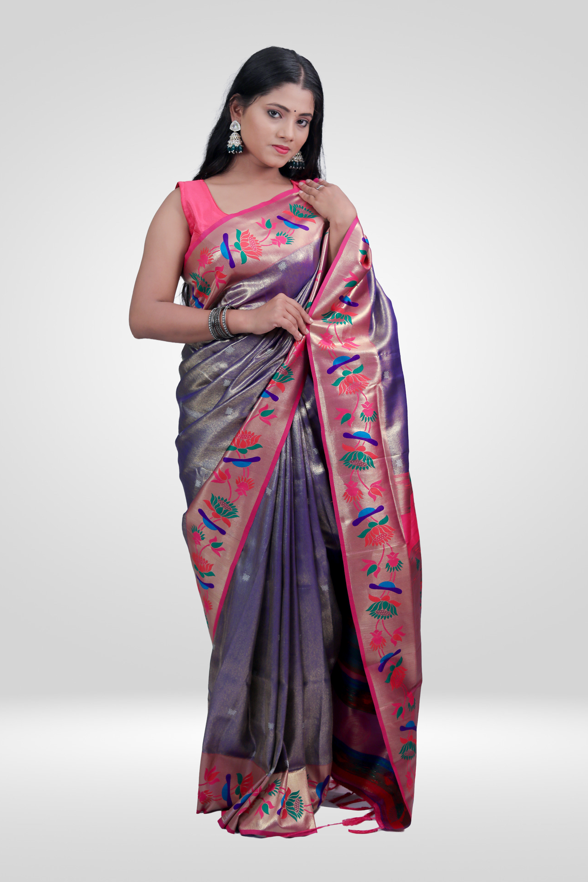 Lavender Paithani Grace Saree