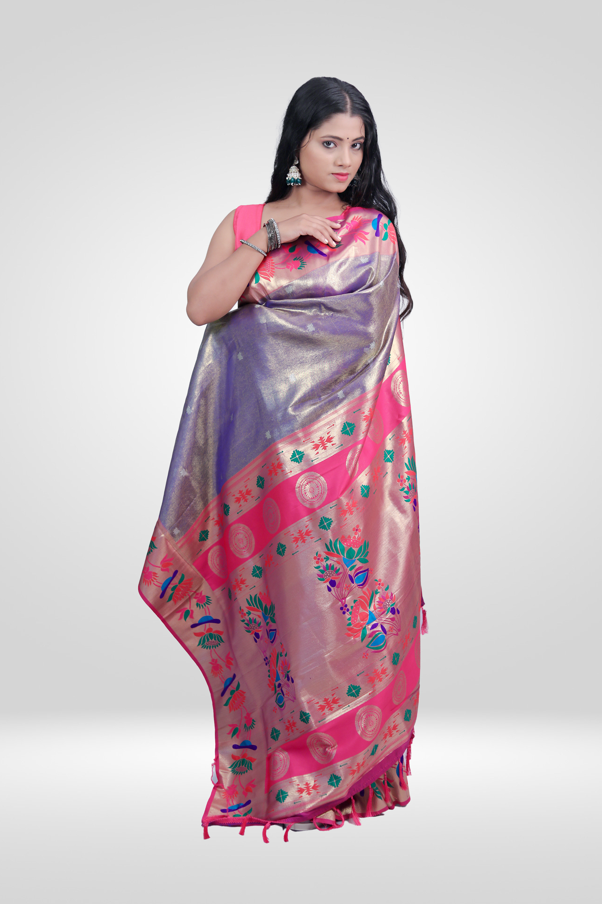 Lavender Paithani Grace Saree