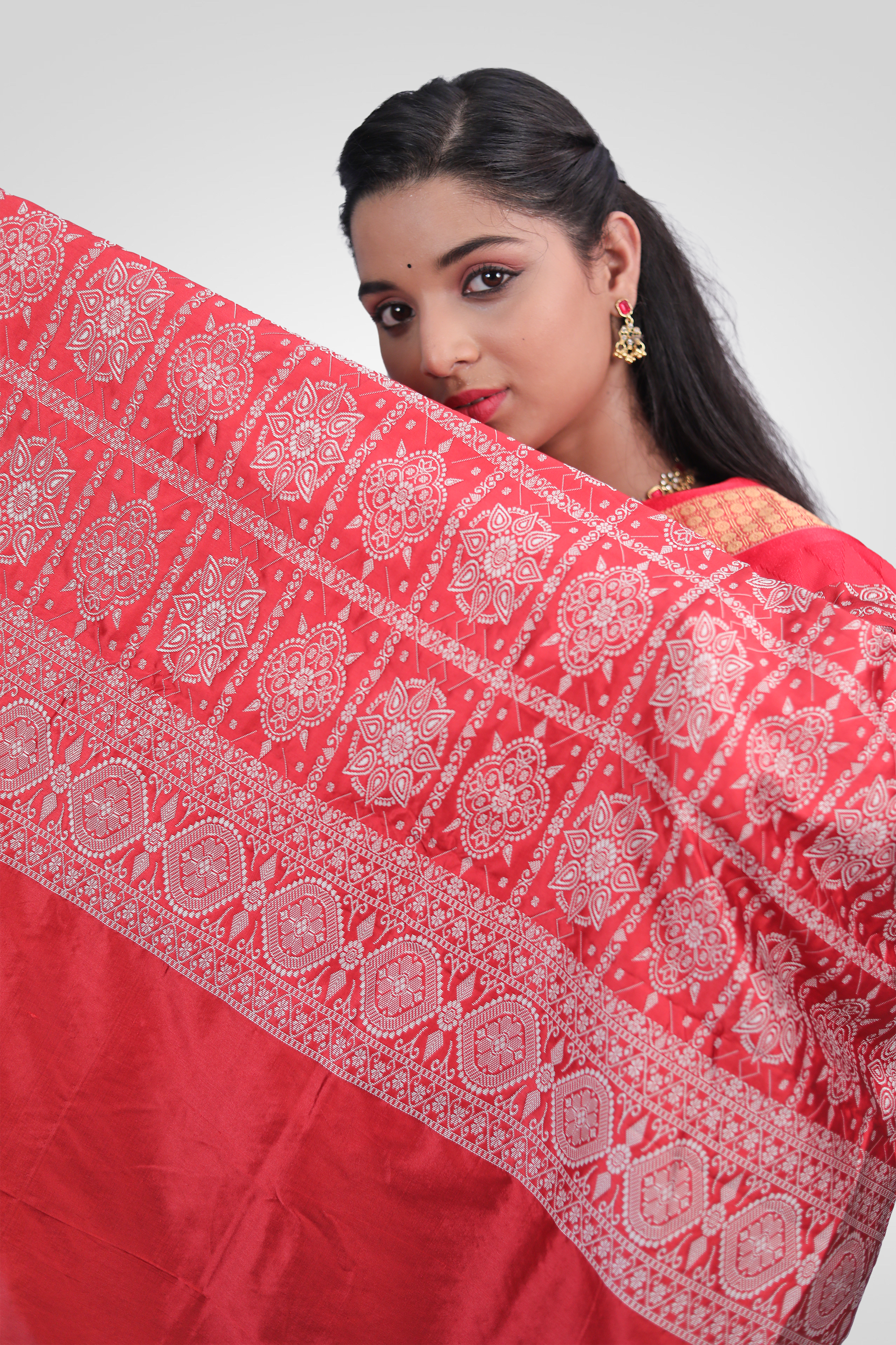 Royal Blue Bomkai Saree
