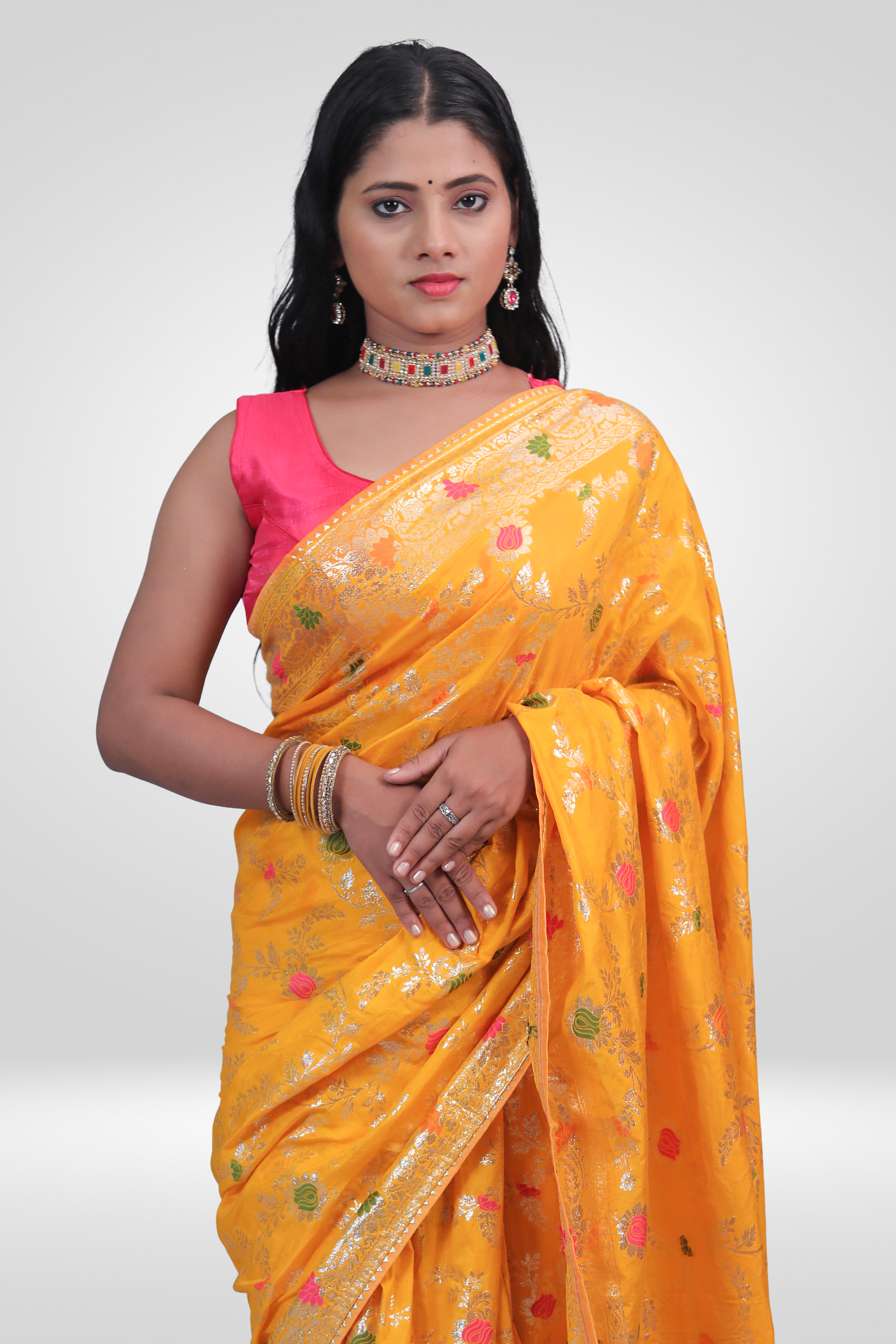 Golden Sunshine Banarasi Saree