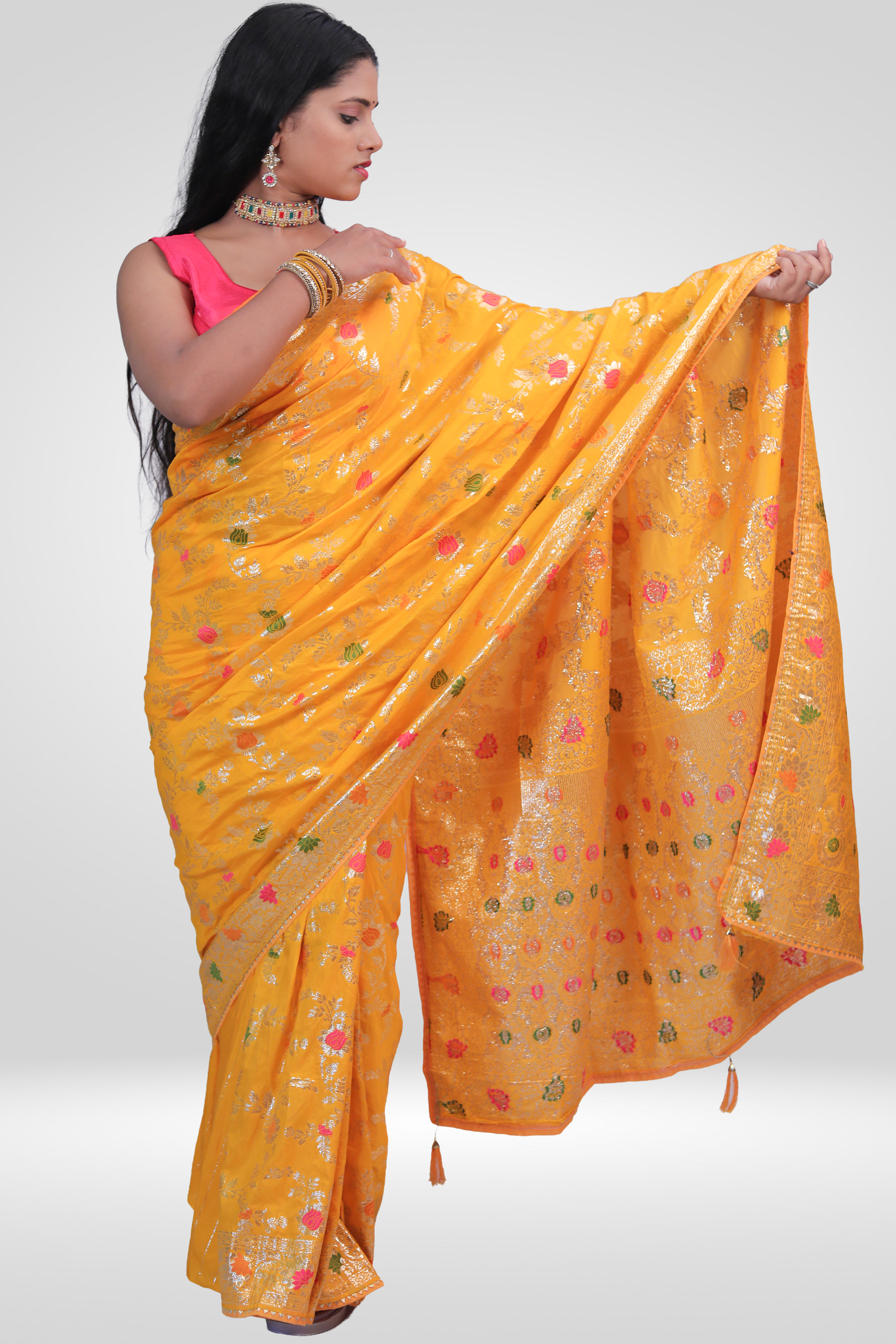 Golden Sunshine Banarasi Saree