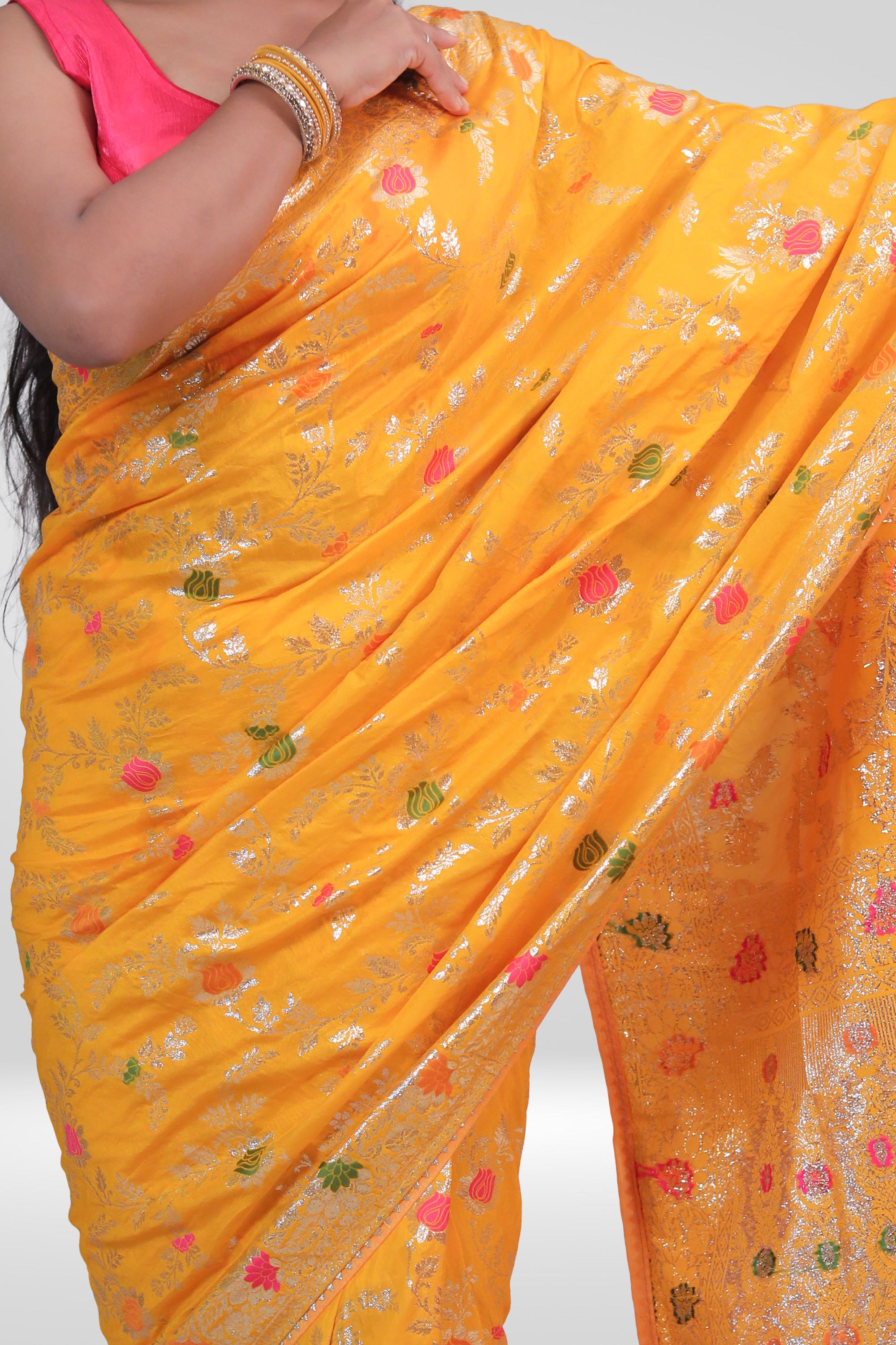 Golden Sunshine Banarasi Saree