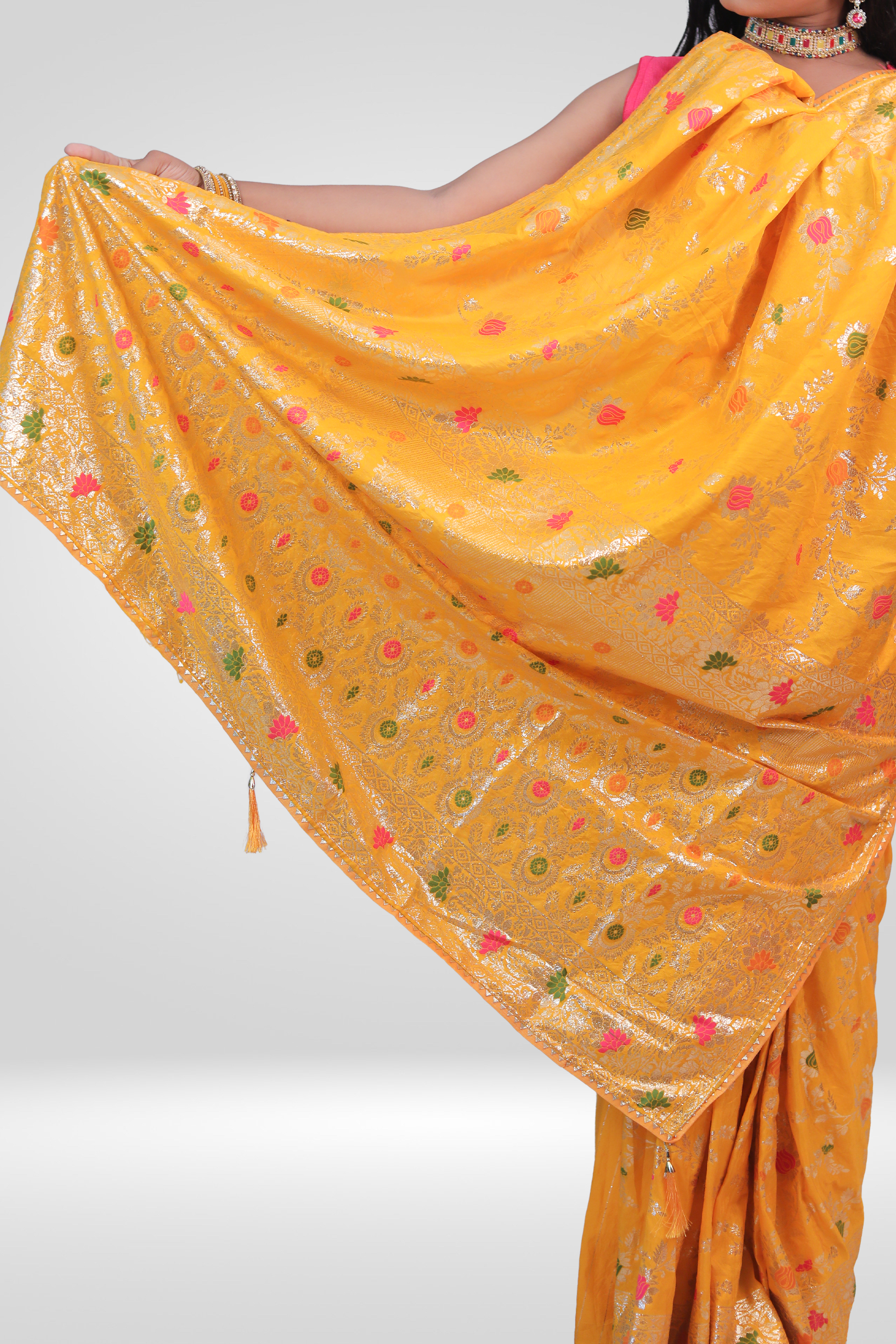 Golden Sunshine Banarasi Saree