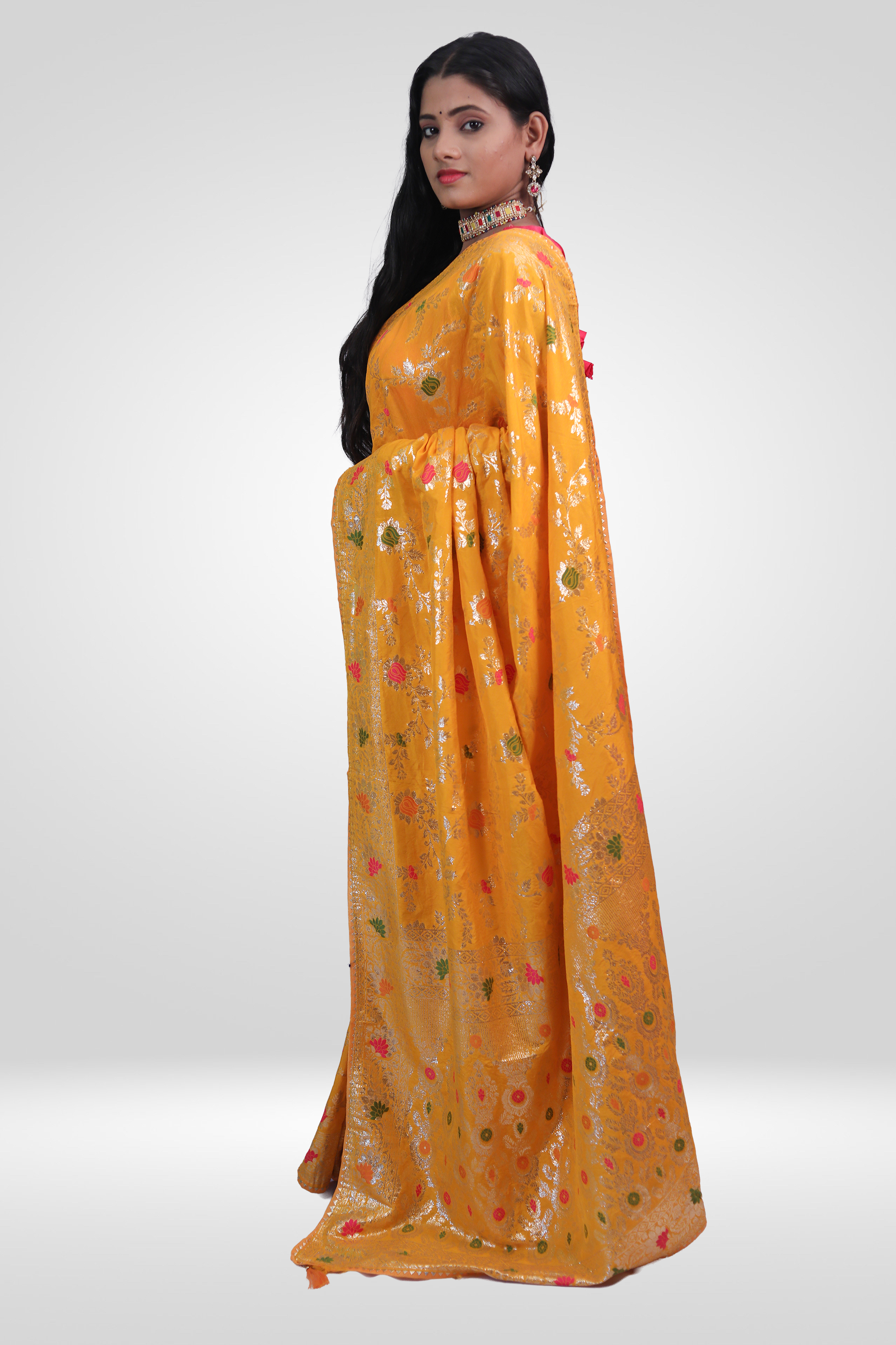 Golden Sunshine Banarasi Saree