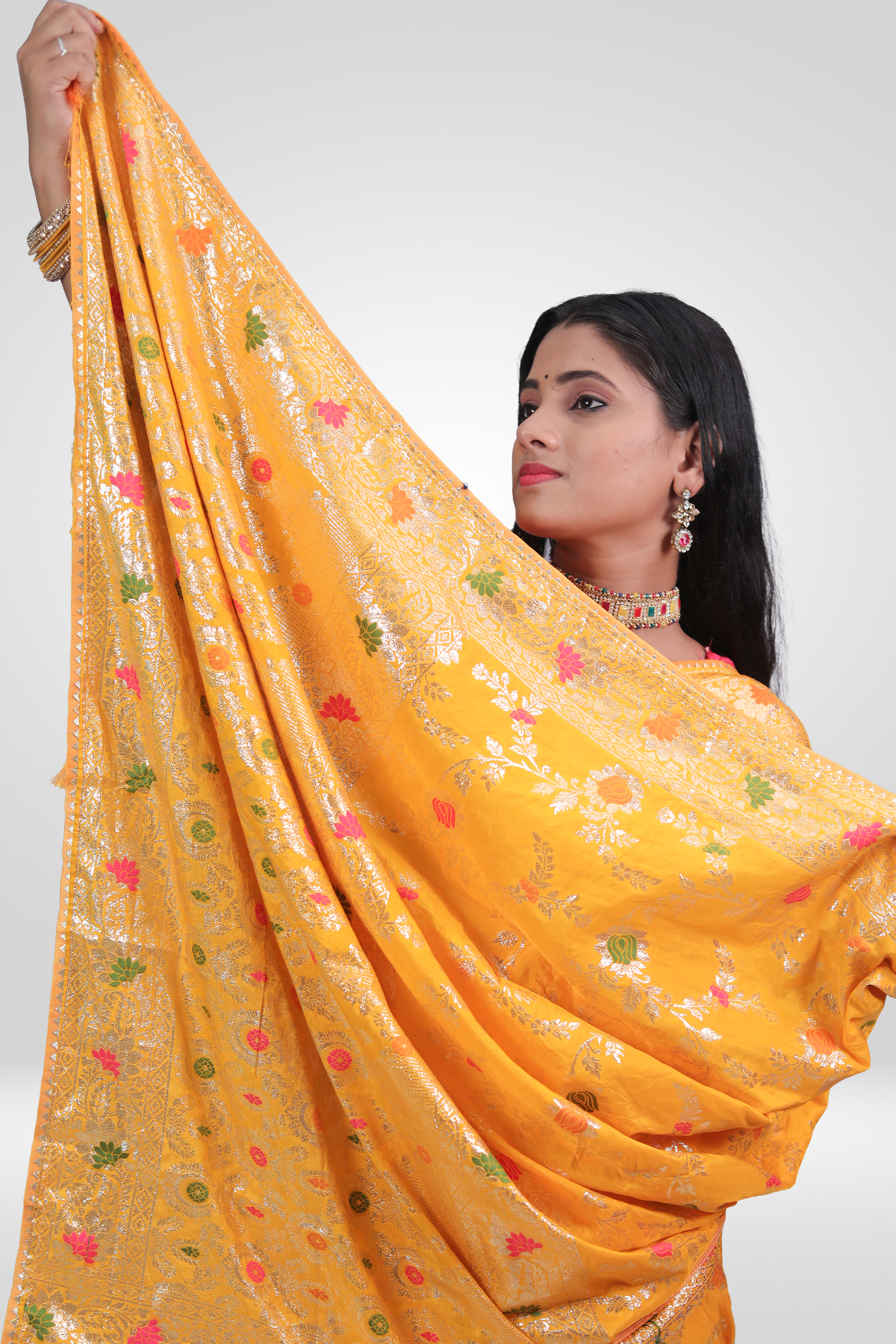 Golden Sunshine Banarasi Saree