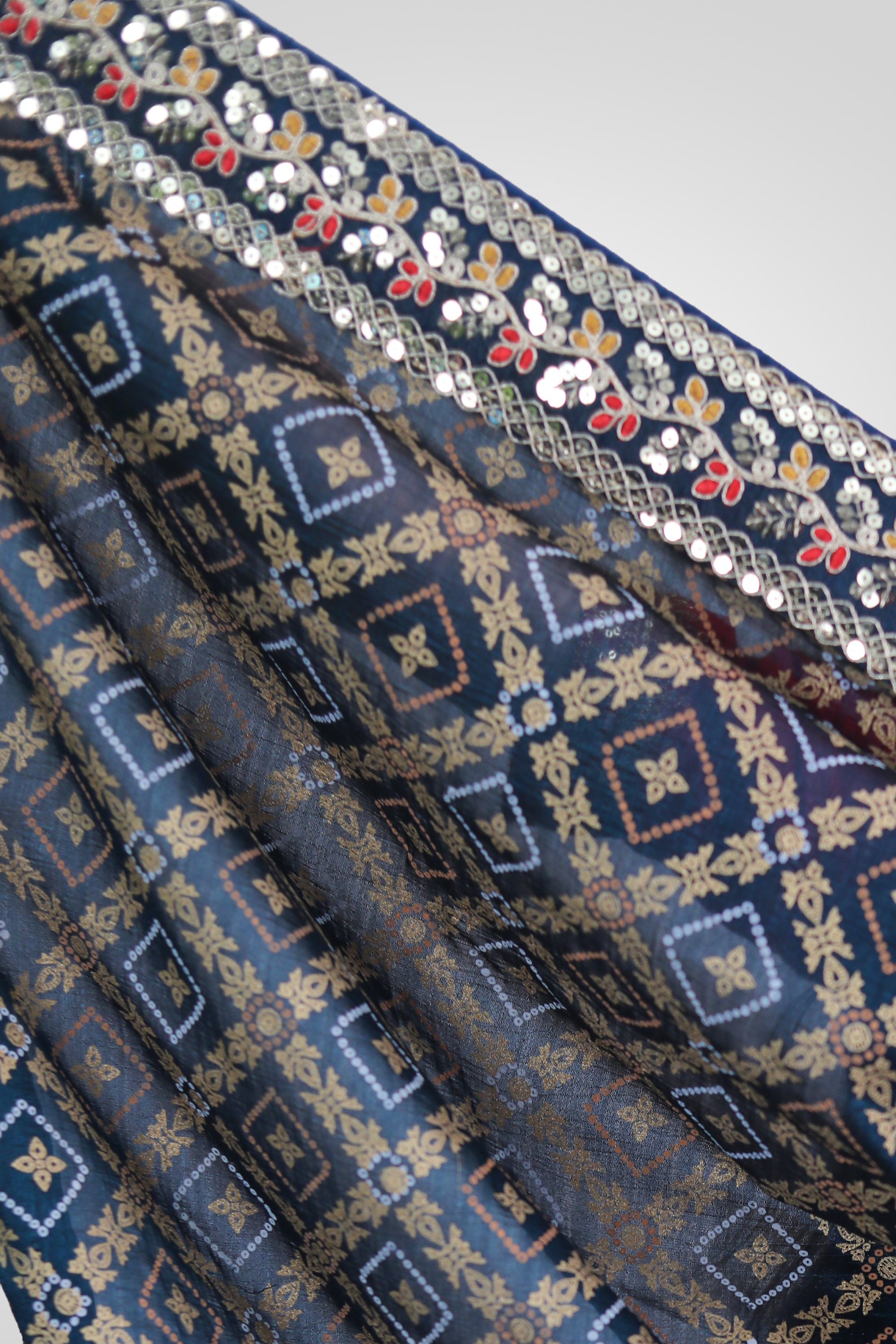 Royal Bandhani Silk Saree