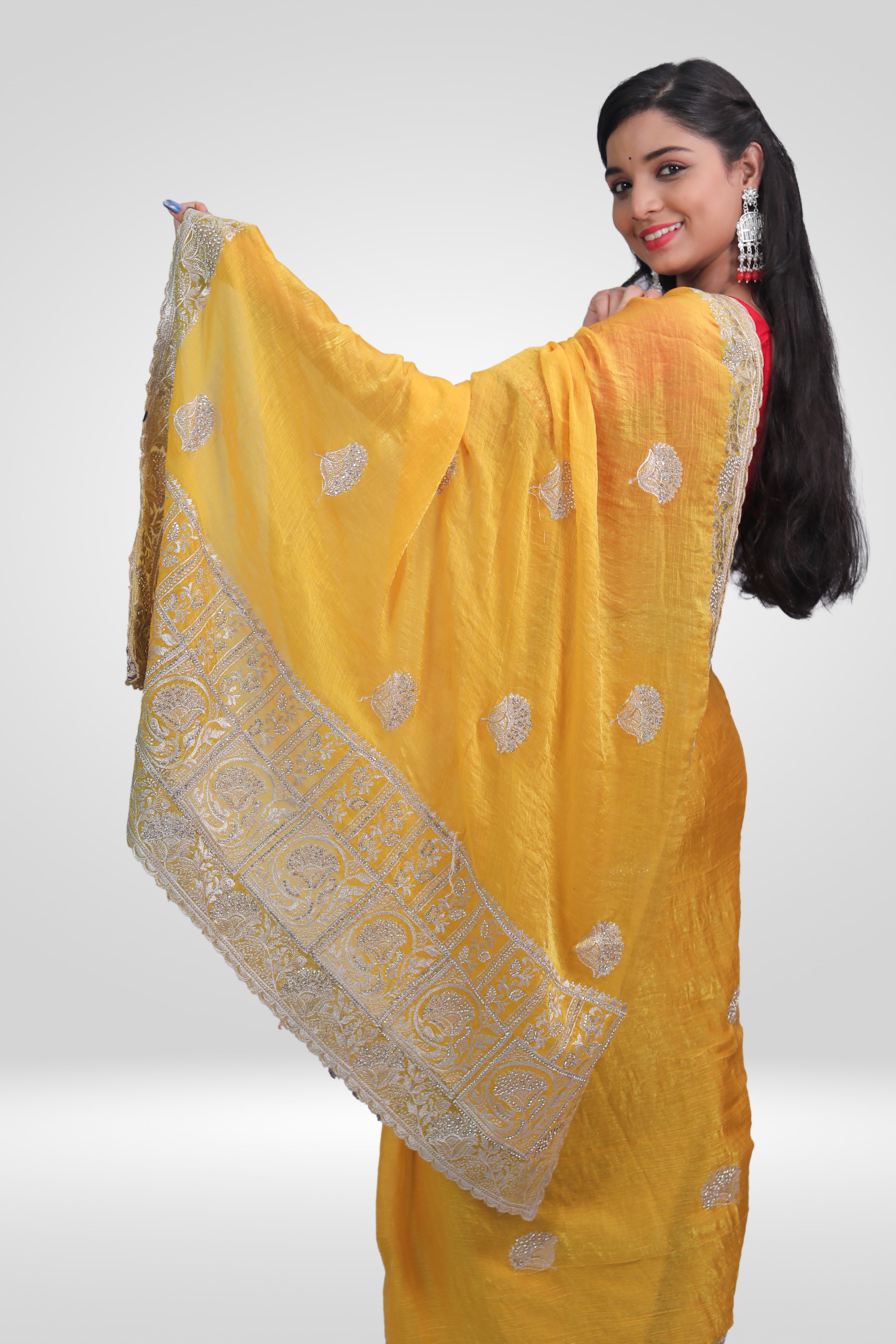 Golden Radiance Designer Saree