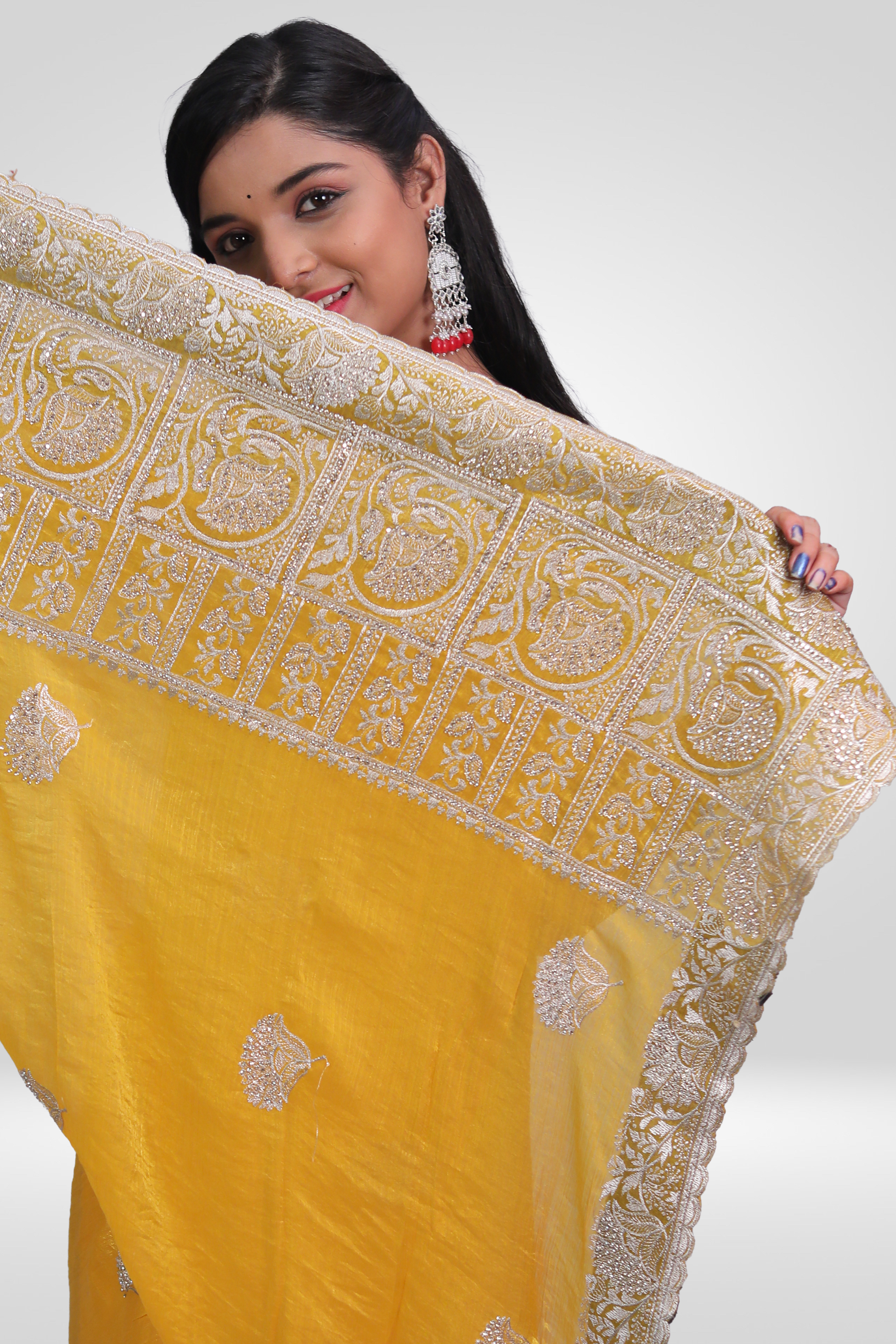Golden Radiance Designer Saree