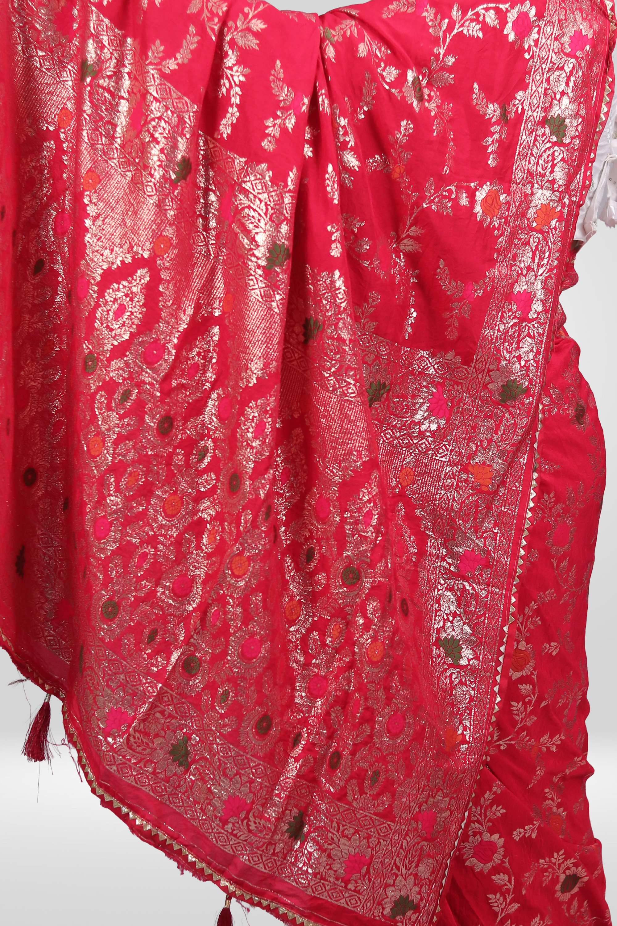 Gulnaar Zari Bloom Saree