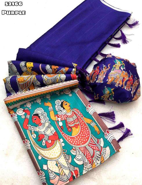 Royal Kalamkari Tassel Saree